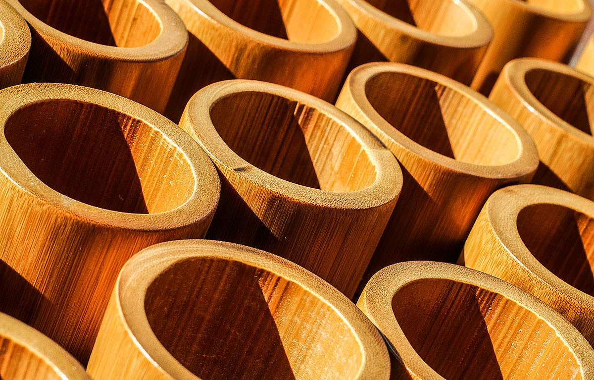 Bamboo，Flowerpot，manual，Vietnam，