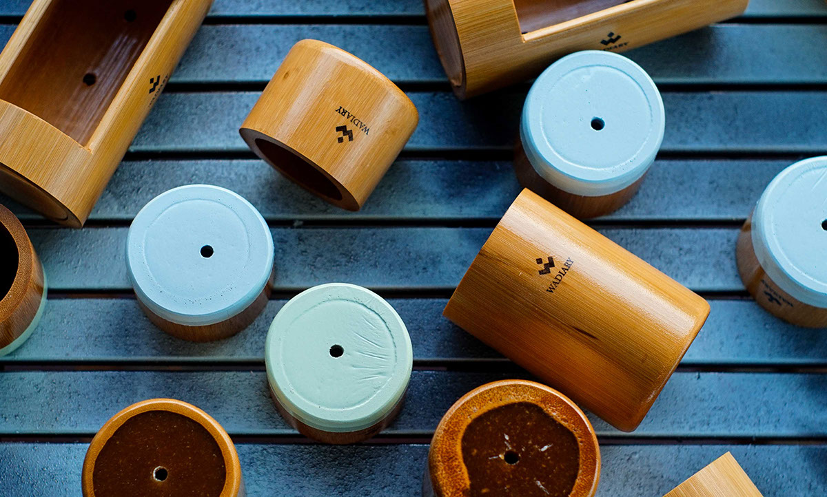 Bamboo，Flowerpot，manual，Vietnam，