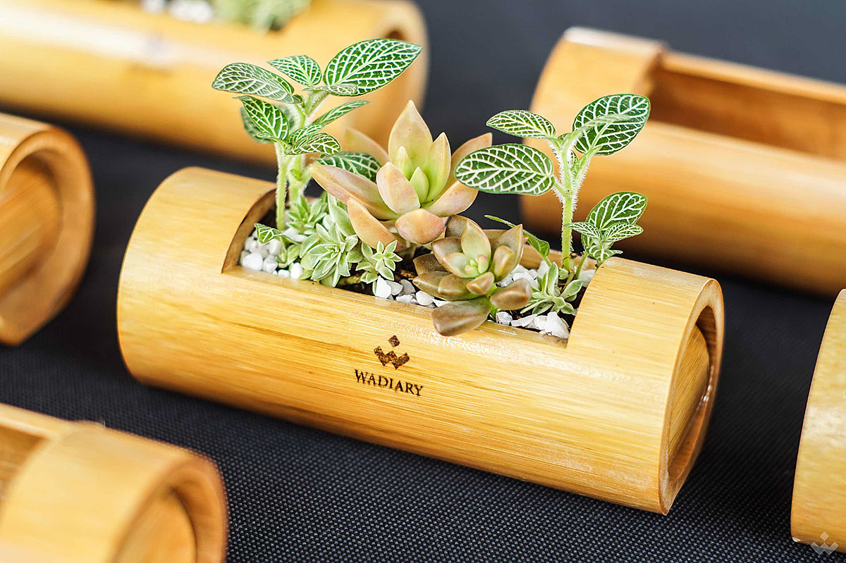 Bamboo，Flowerpot，manual，Vietnam，