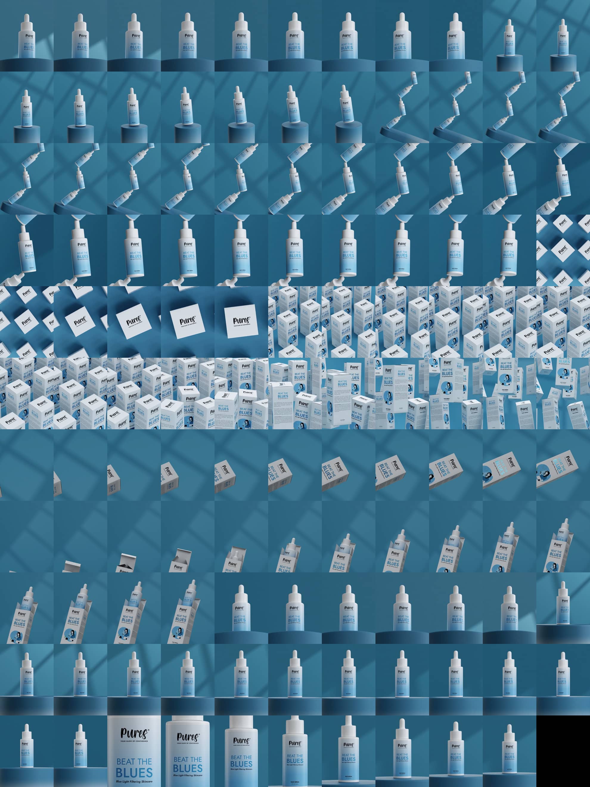 Pures，Essence，anti-aging，anti-blue light，