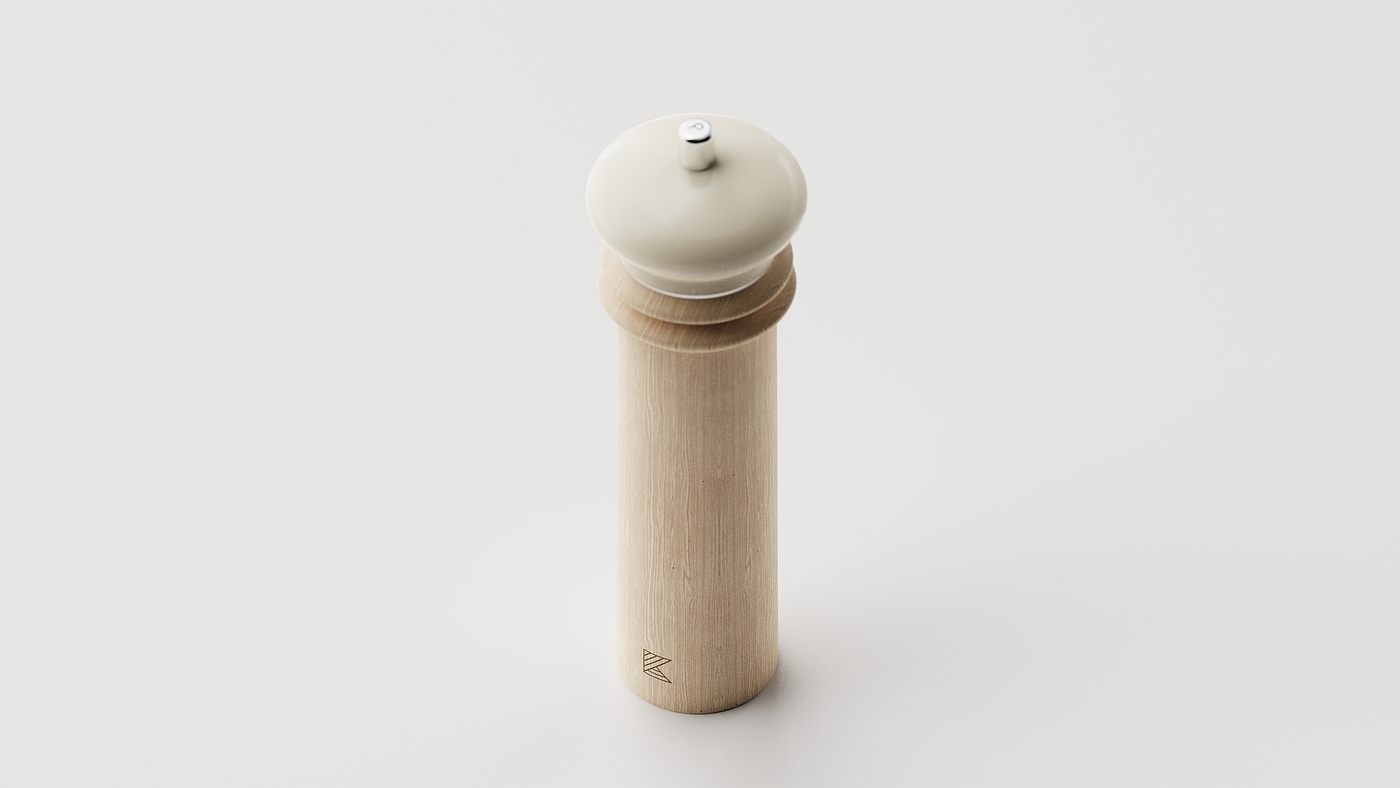Seasoning box，salt，pepper，packing design，