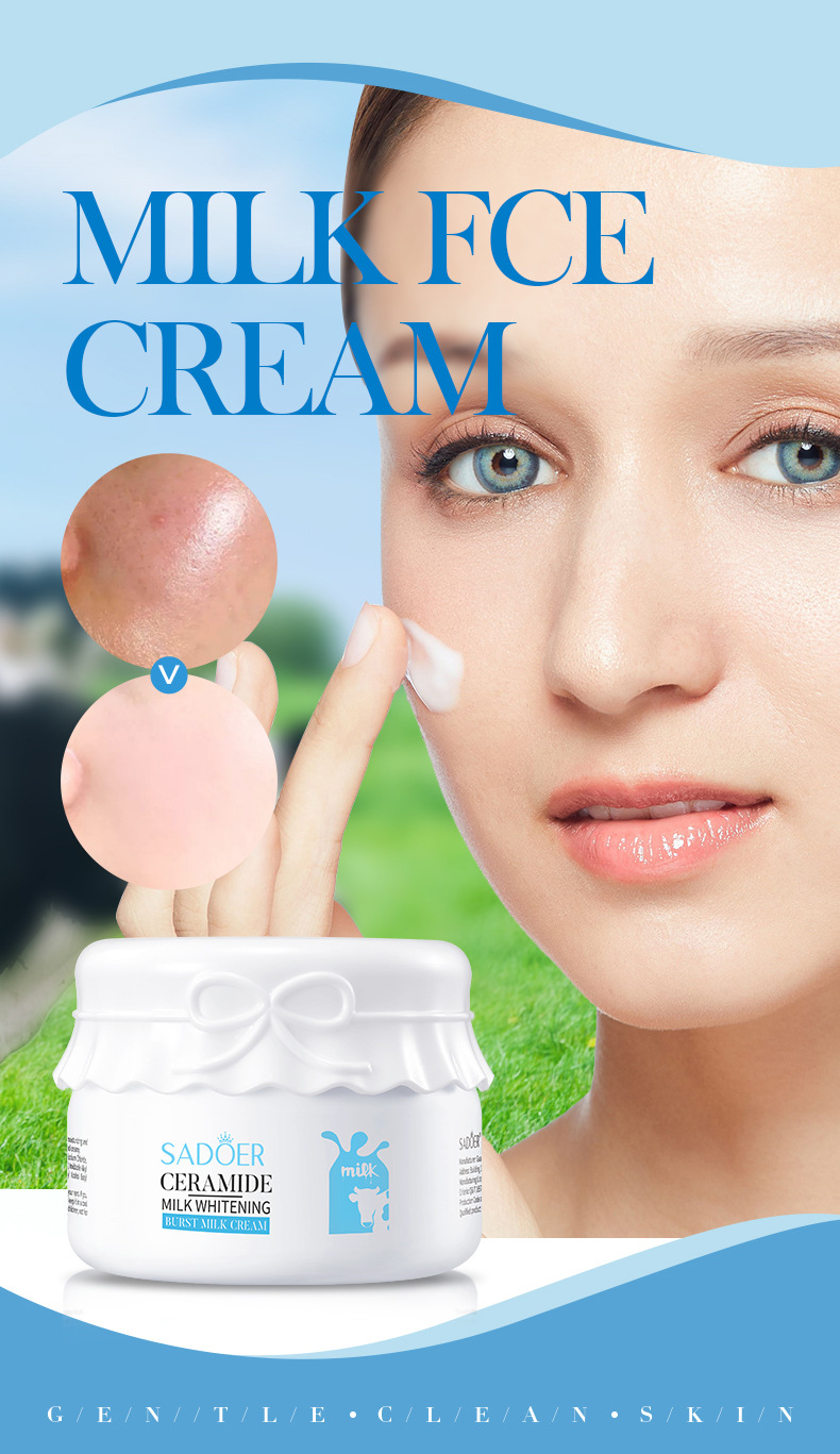 Milk cream bottle，Plain cream packaging material，