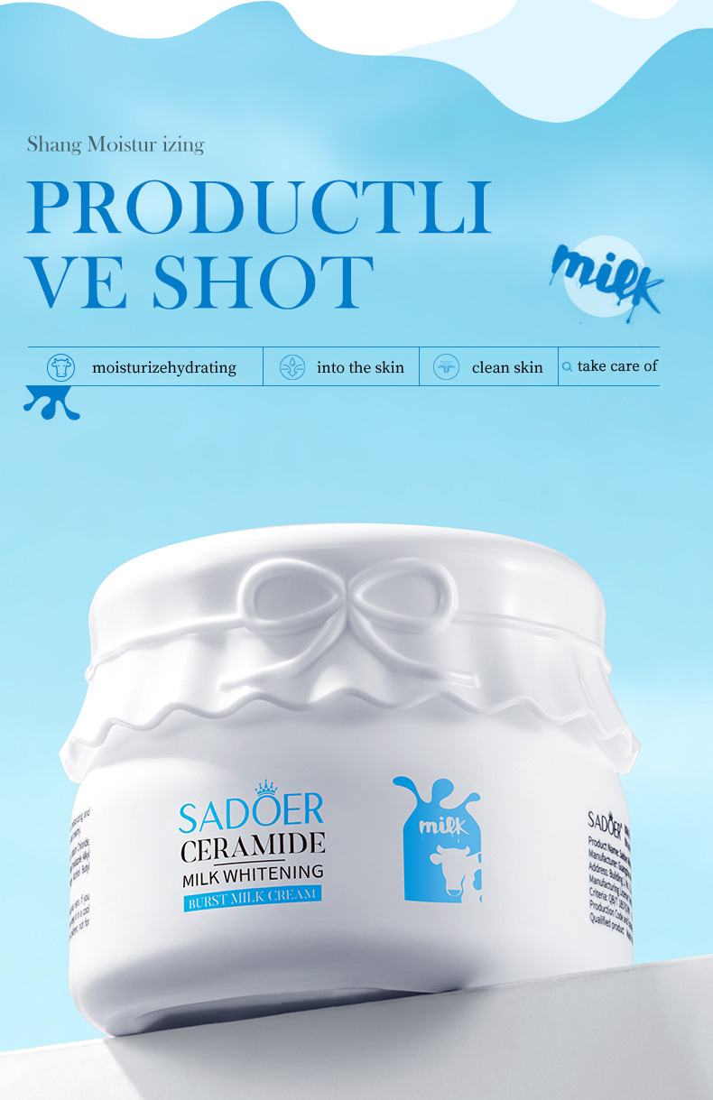 Milk cream bottle，Plain cream packaging material，