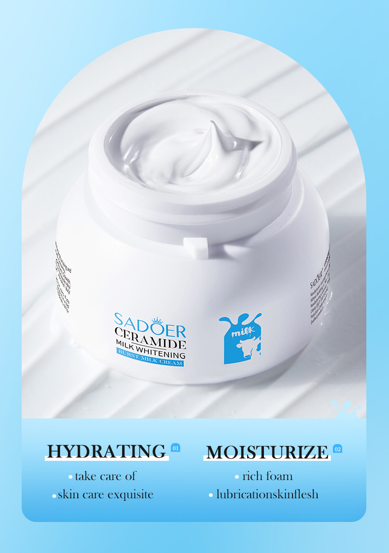 Milk cream bottle，Plain cream packaging material，