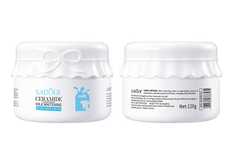 Milk cream bottle，Plain cream packaging material，