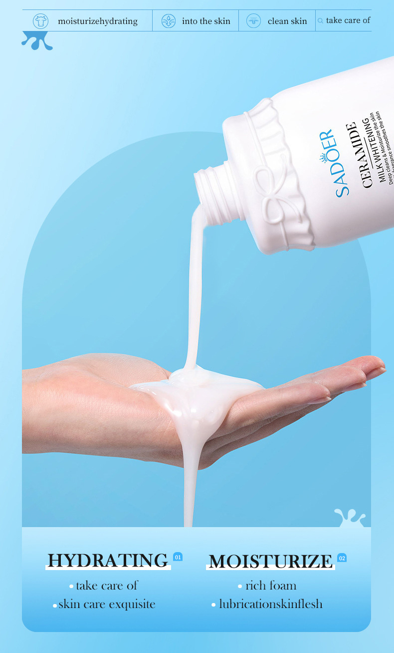 Milk Washing Bottle，shampoo，Shower Gel，body lotion，Packaging material design，