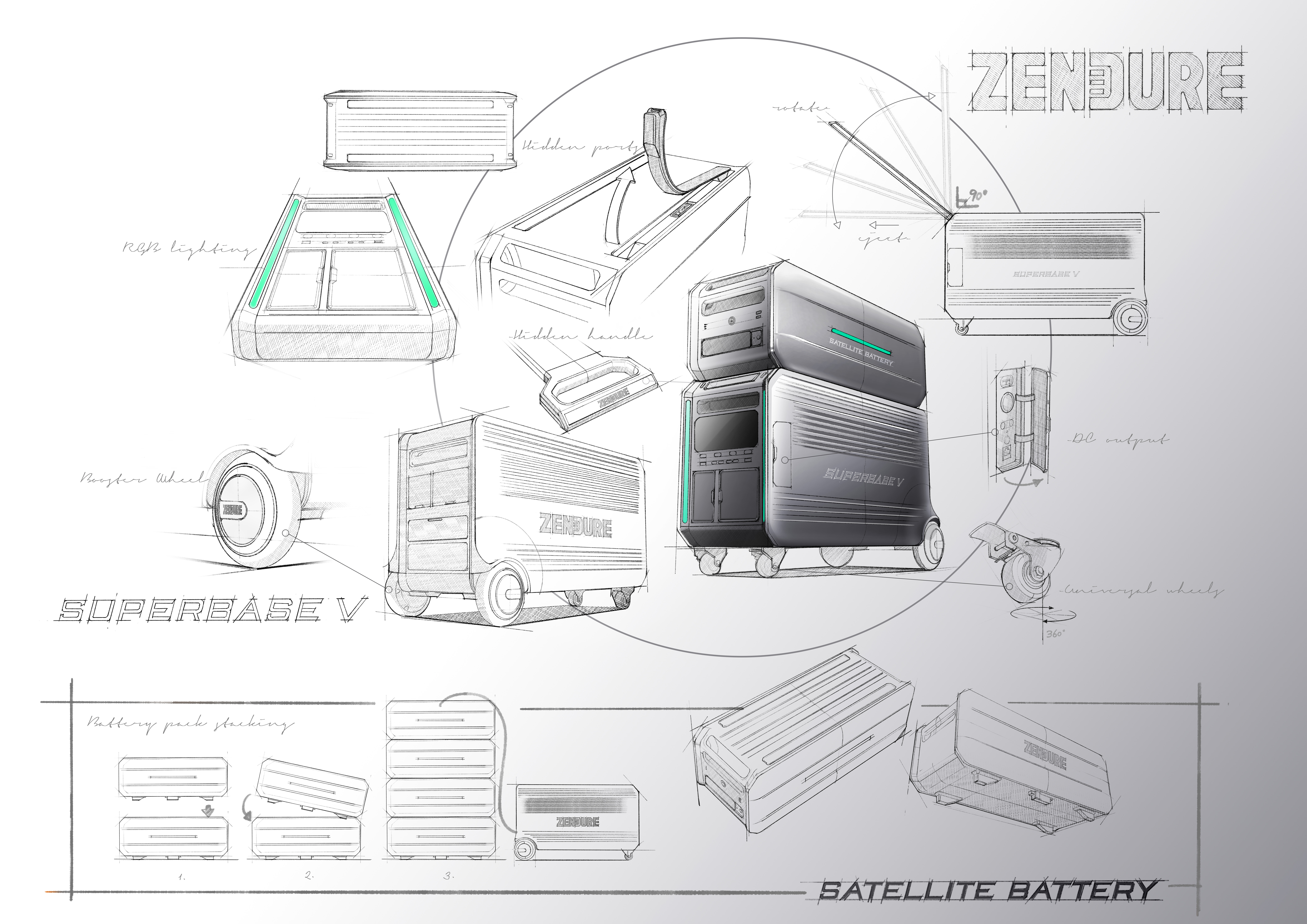 Energy storage，science and technology，superposition，Hidden tie rod，PI serialization design，Home storage，equipment，modularization，