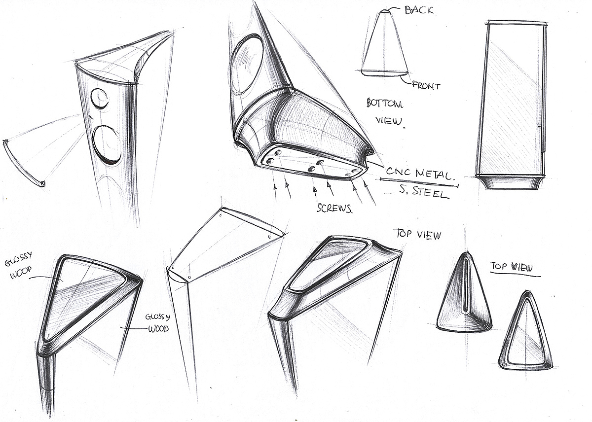 Arion，Audio products，high-end，triangle，wood，aluminium，Metal，