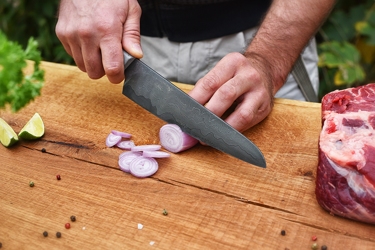 Damascus，kitchen knife，Kitchenware，product design，