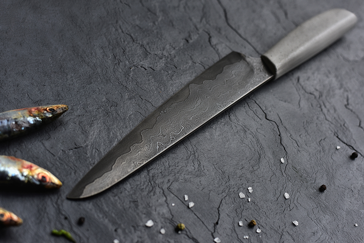 Damascus，kitchen knife，Kitchenware，product design，