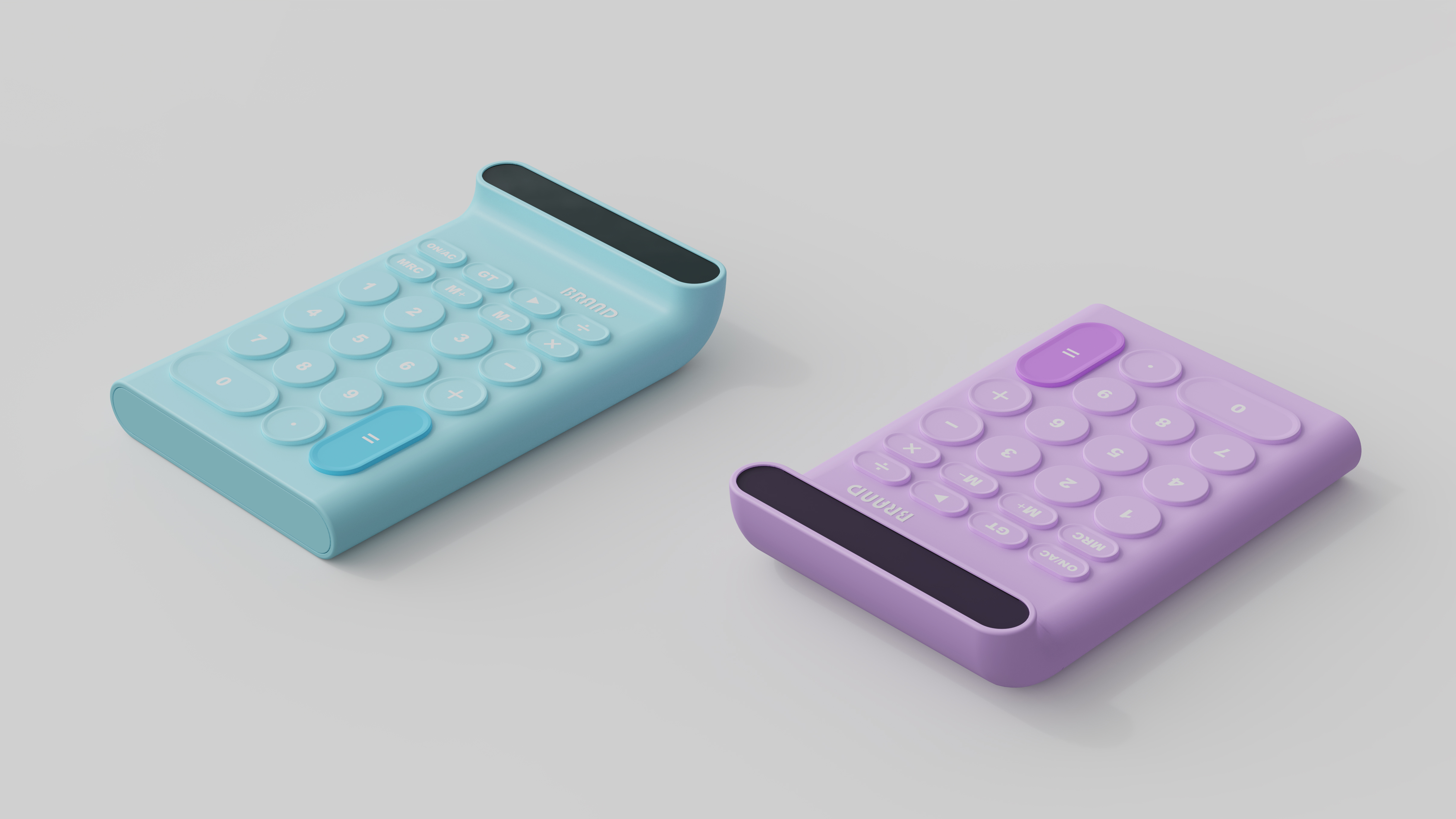 Calculator，Office Supplies，product design，ID Appearance，Simple and mellow，