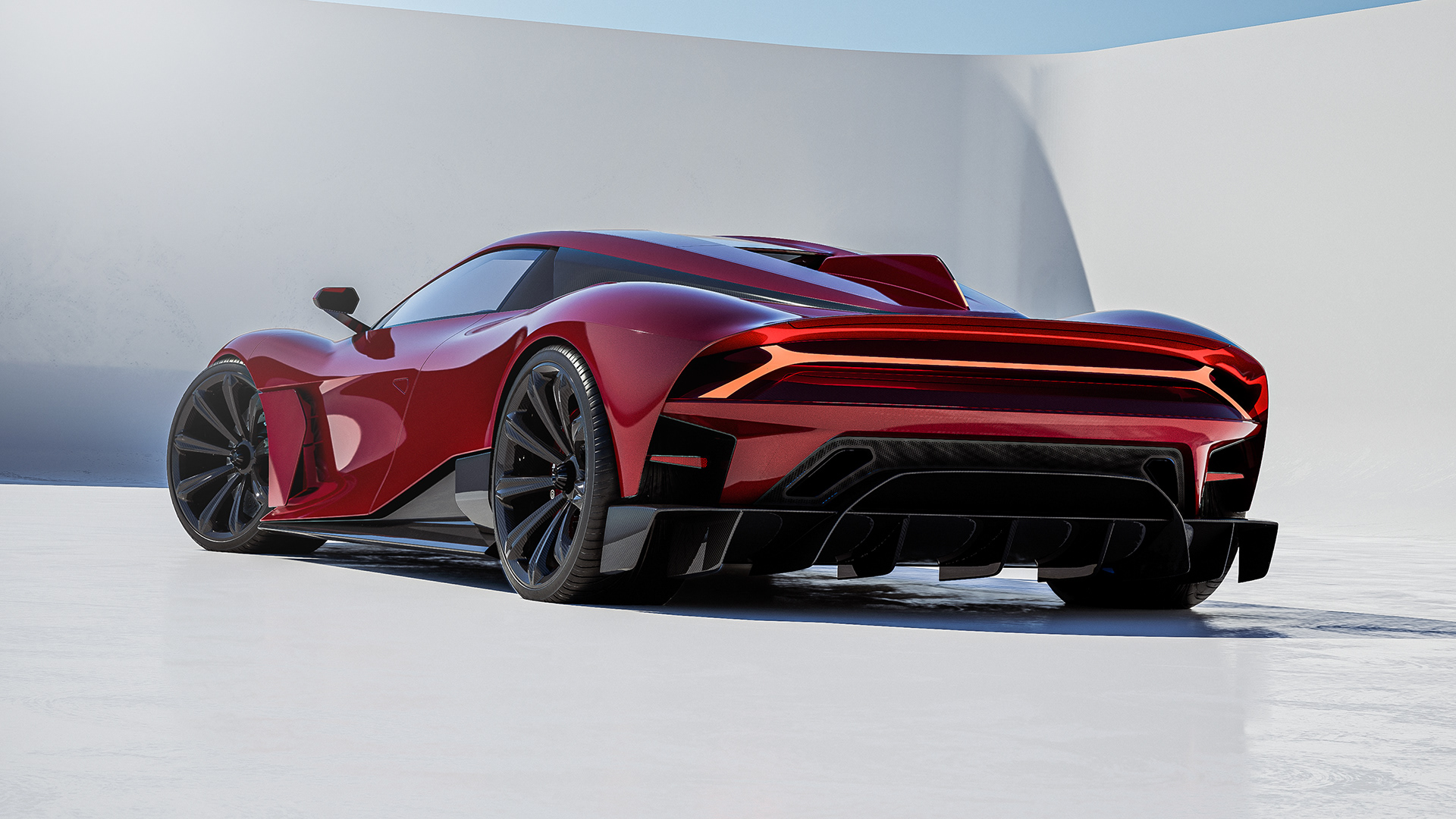 Super car，UE5 Lumen，conceptual design，