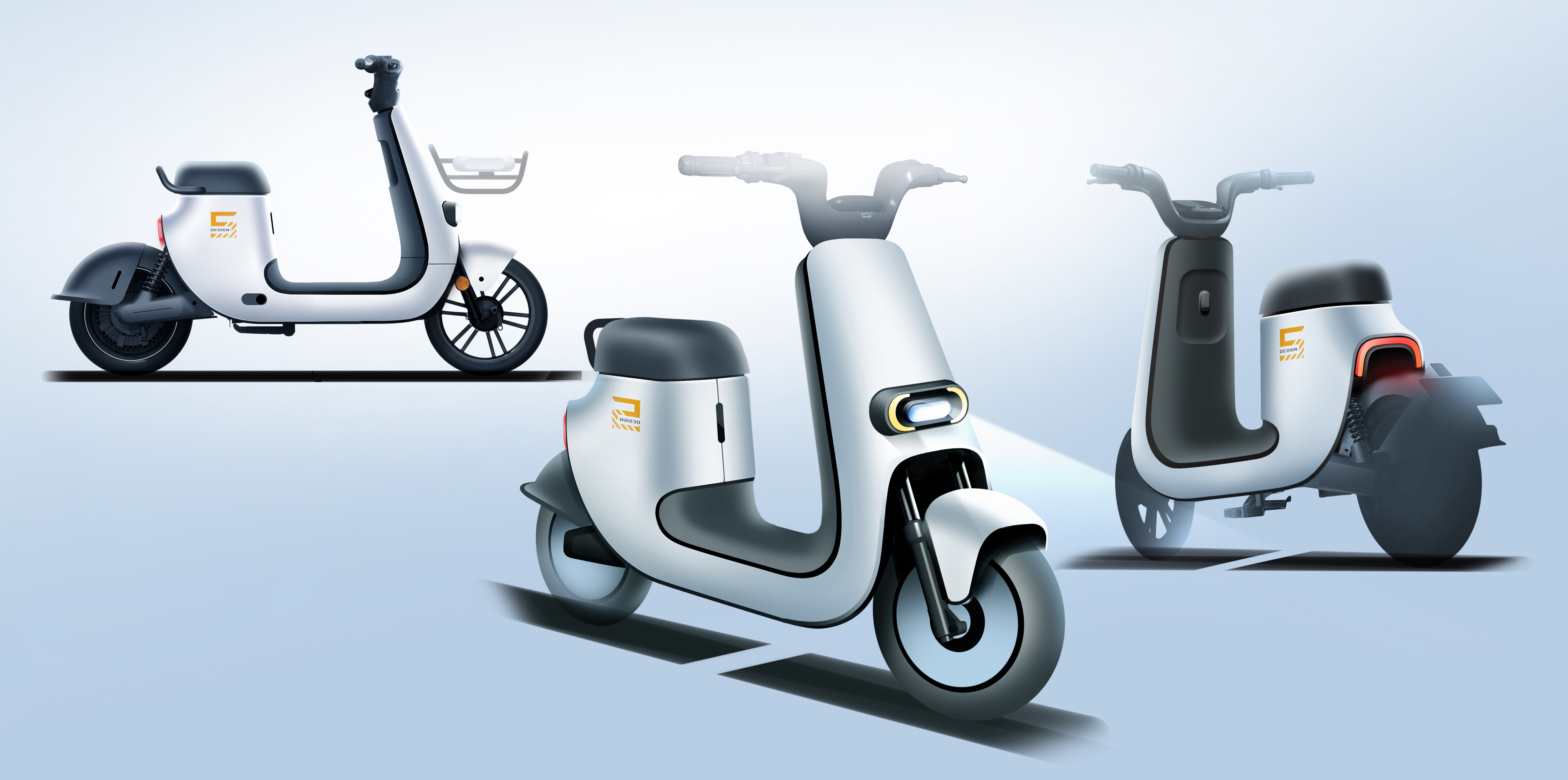 Bike sharing，electric two-wheel，Small bag，