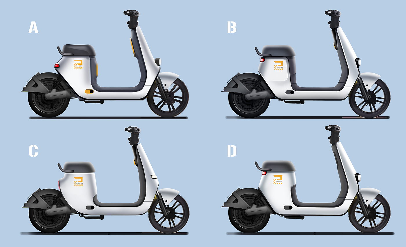 Bike sharing，electric two-wheel，Small bag，