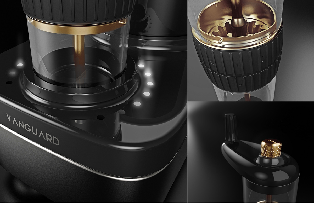 Vanguard Duo，Coffee grinder，small home appliances，Kitchen appliances，industrial design，