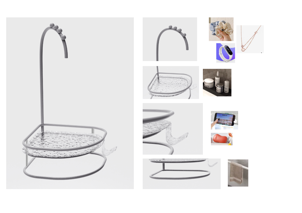 Storage rack，Storage rack，Bathroom glass shelf ，Toilet storage，Toilet Storage Rack，