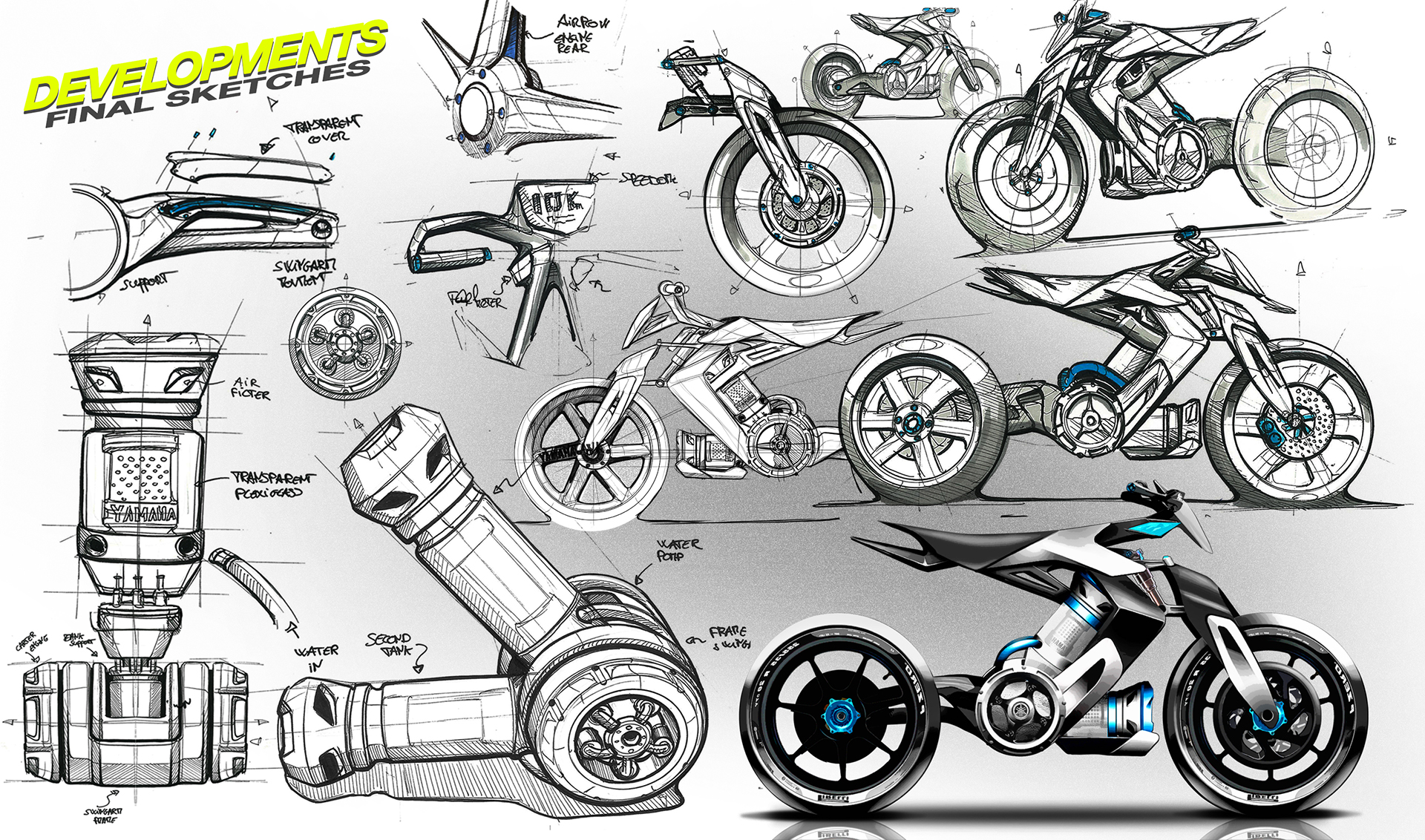 yamaha，motorcycle，Automatic design，