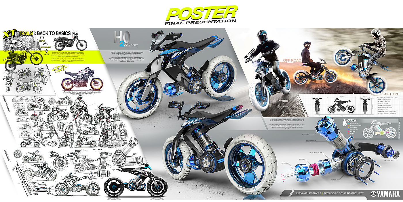 yamaha，motorcycle，Automatic design，
