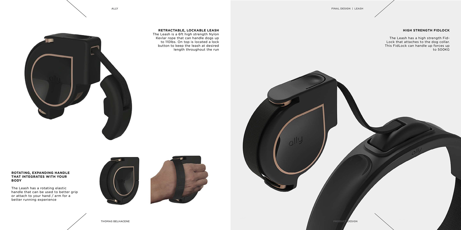 ally，Dog tracker，Interaction design，black，