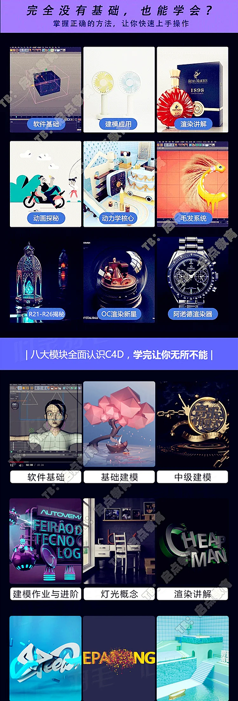 c4d，Render，animation，3D plane，Design，course，