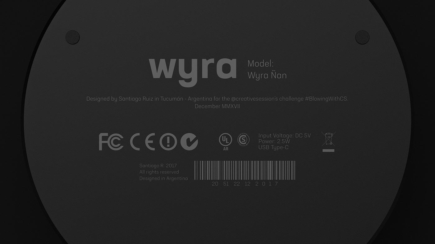 Desktop fan，small home appliances，originality，Wyra Desk Fan，