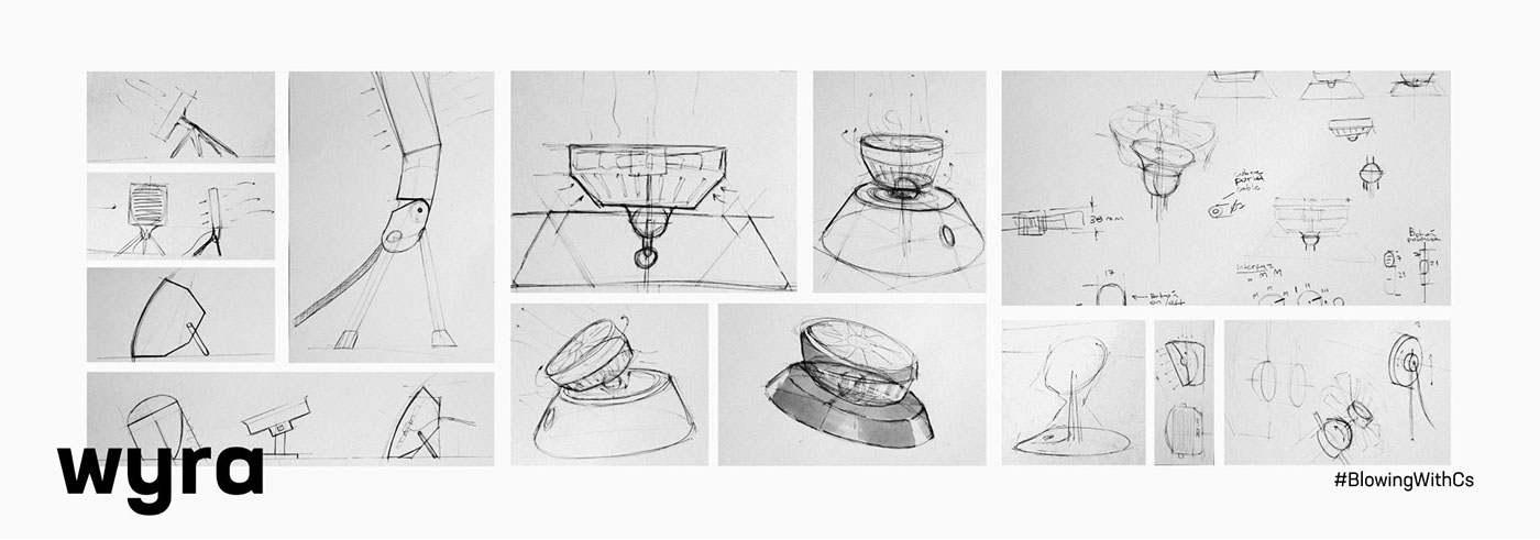 Desktop fan，small home appliances，originality，Wyra Desk Fan，