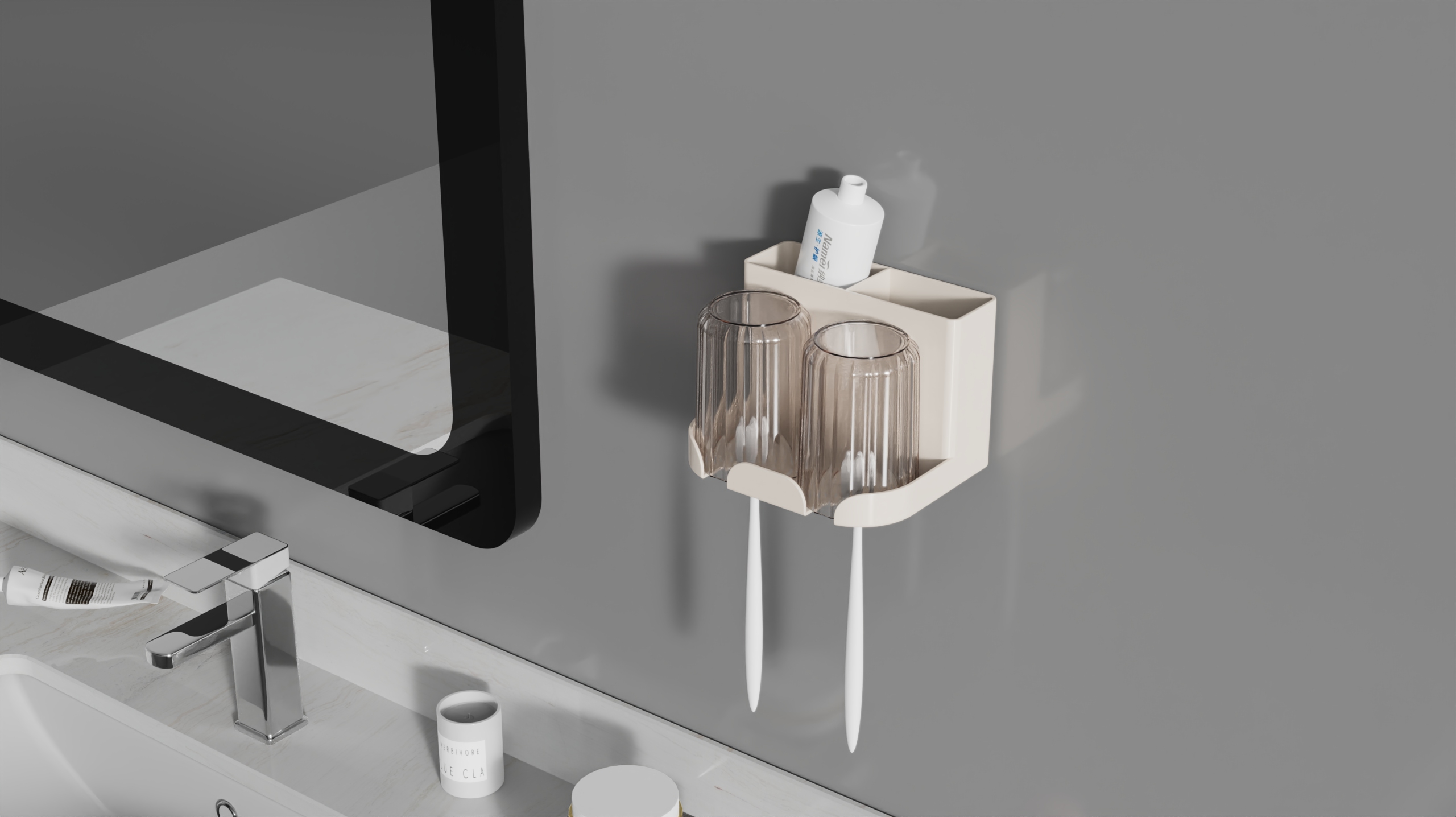 Toothbrush rack，Gargle Cup Rack，