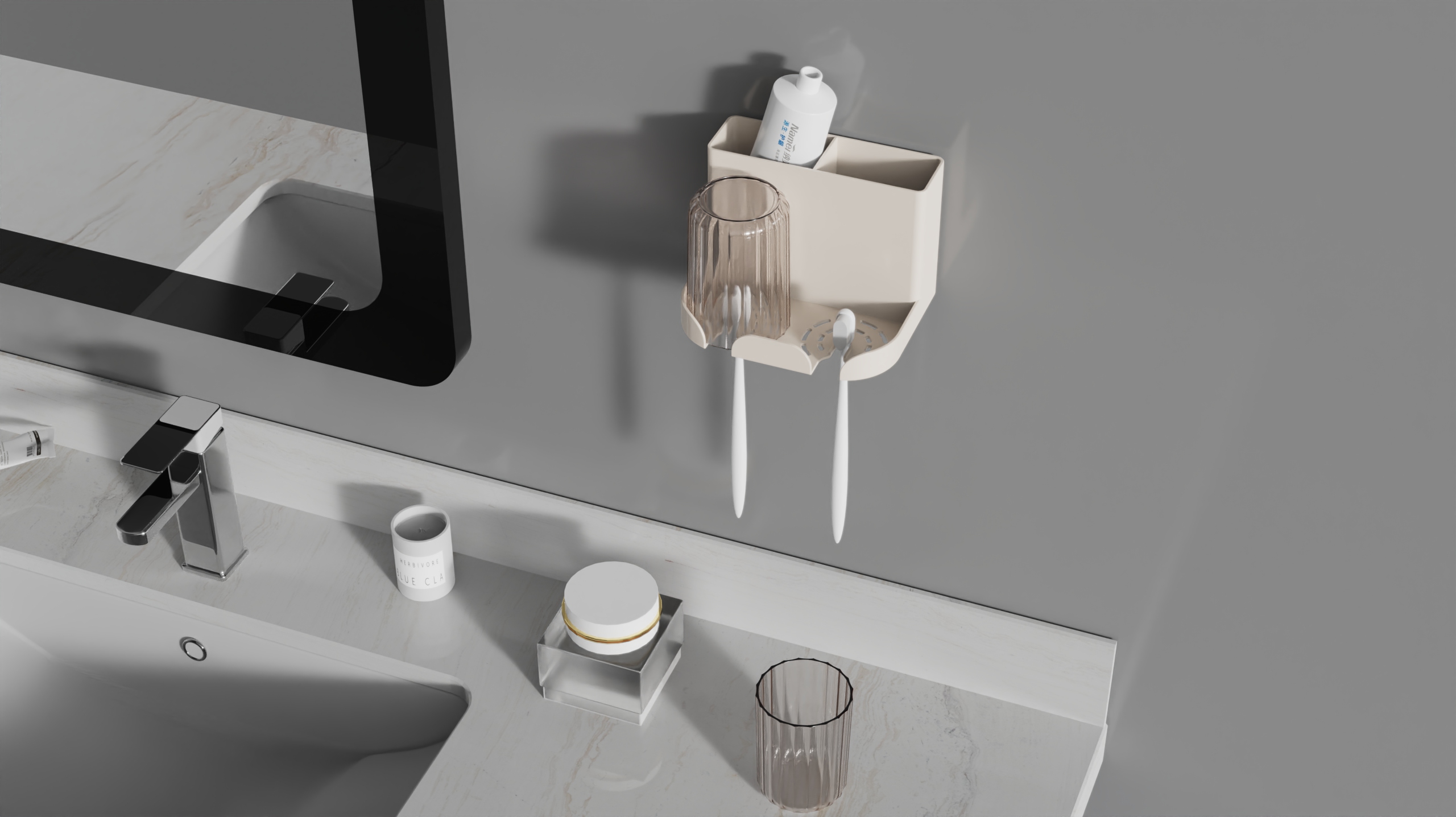 Toothbrush rack，Gargle Cup Rack，