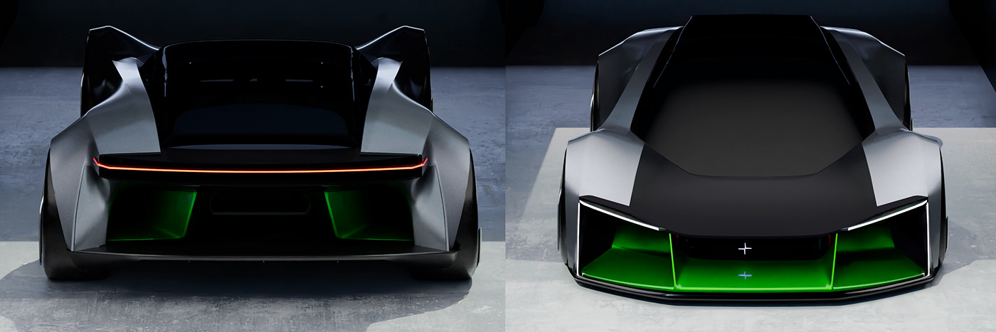 vehicle，Sports car，Polestar P_0，polestar，