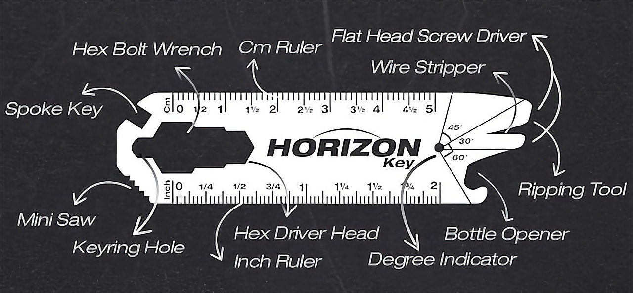 Helvetica®，Key®，tool，horizon，