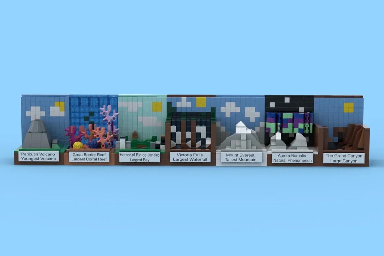 Lego，Building blocks，Toys，Seven Natural Wonders of the World，
