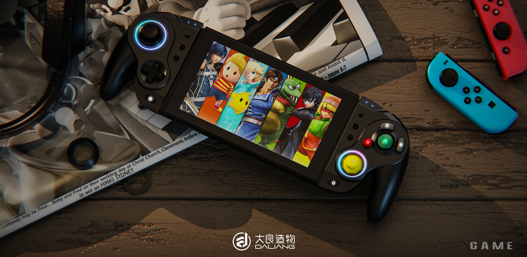 Game handle，Switch retro gamepad，switch，Daliang creation design，