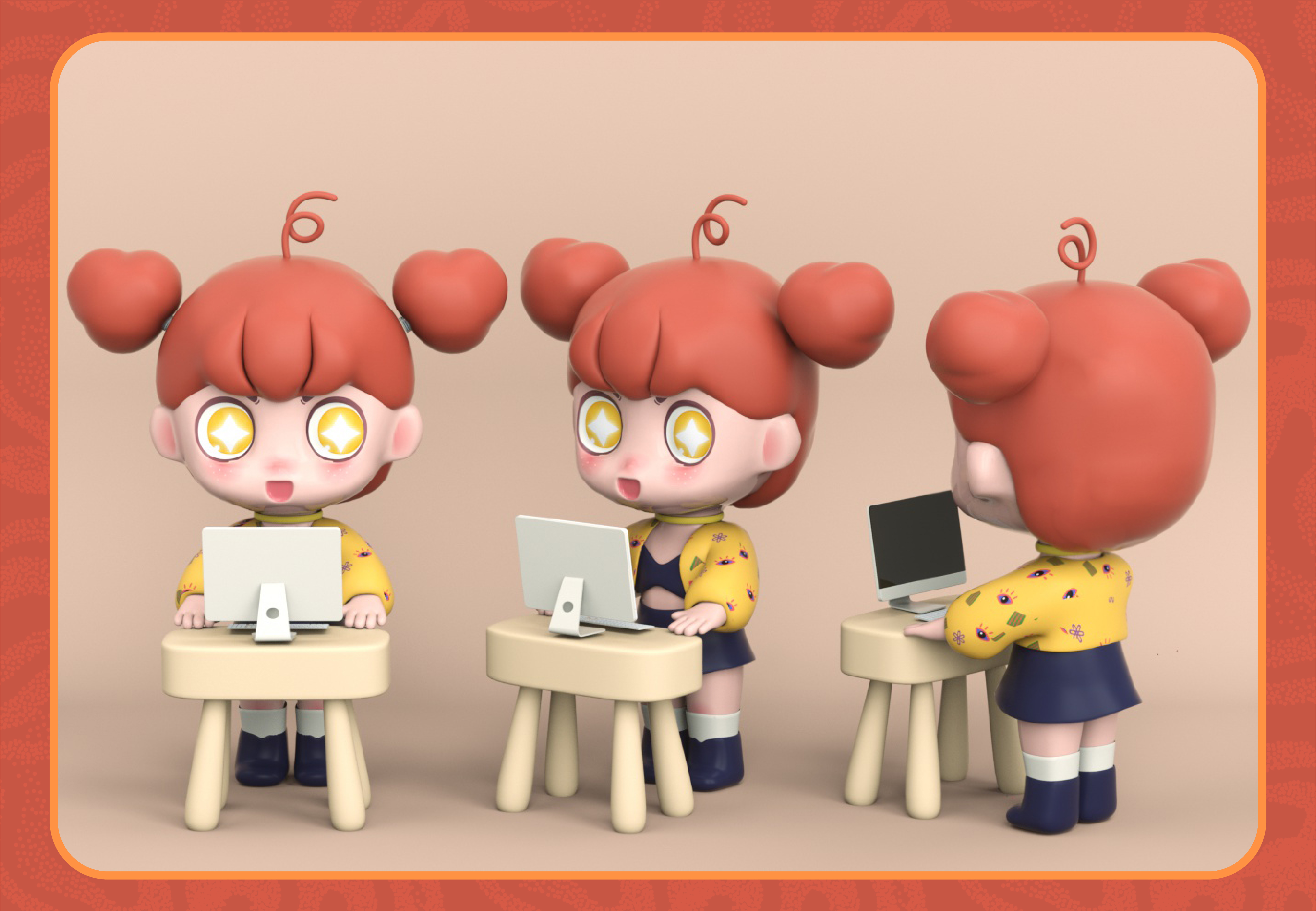 Blind box，Worker，series，packing，Tide play，