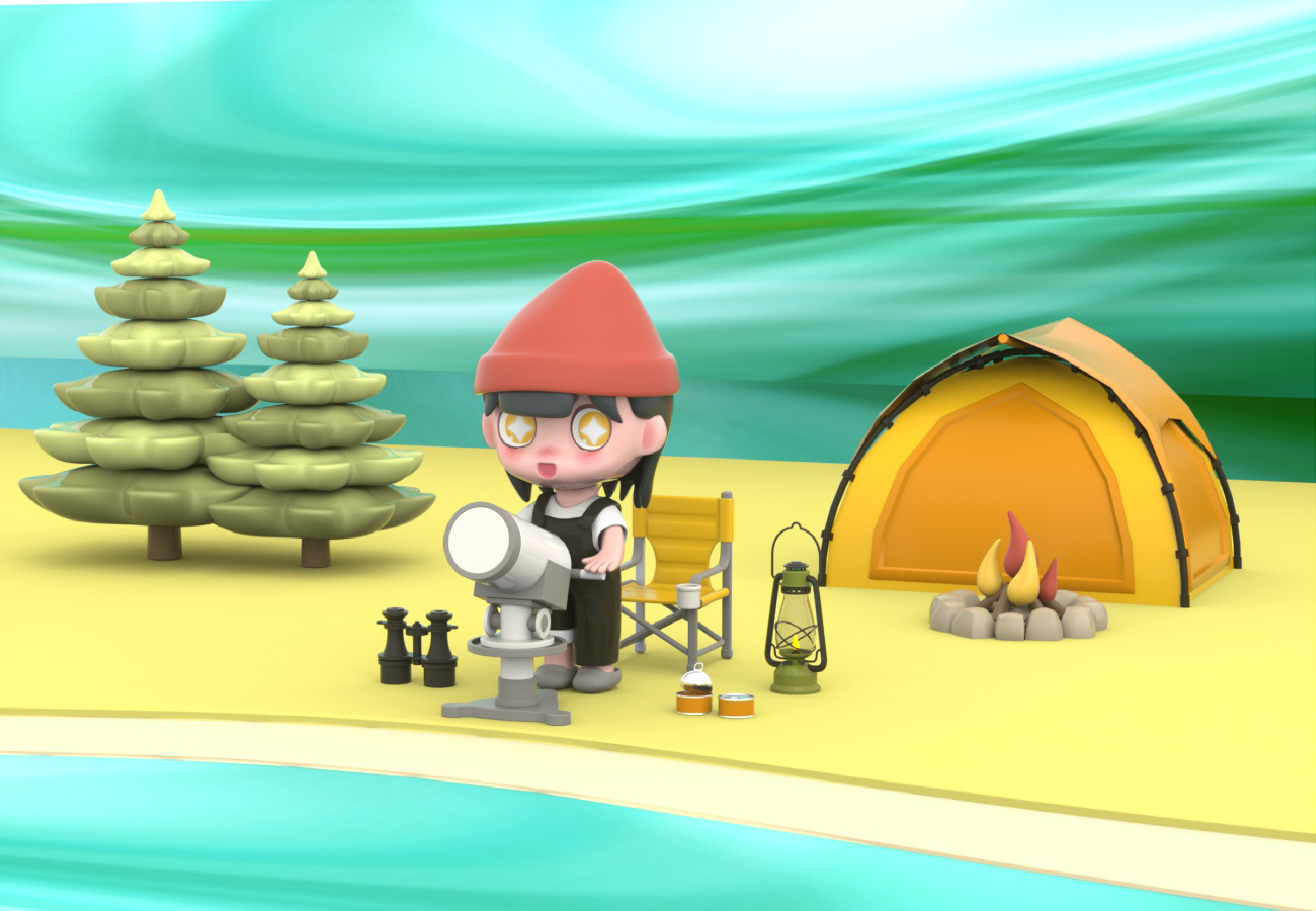 Blind box，Worker，series，packing，Tide play，