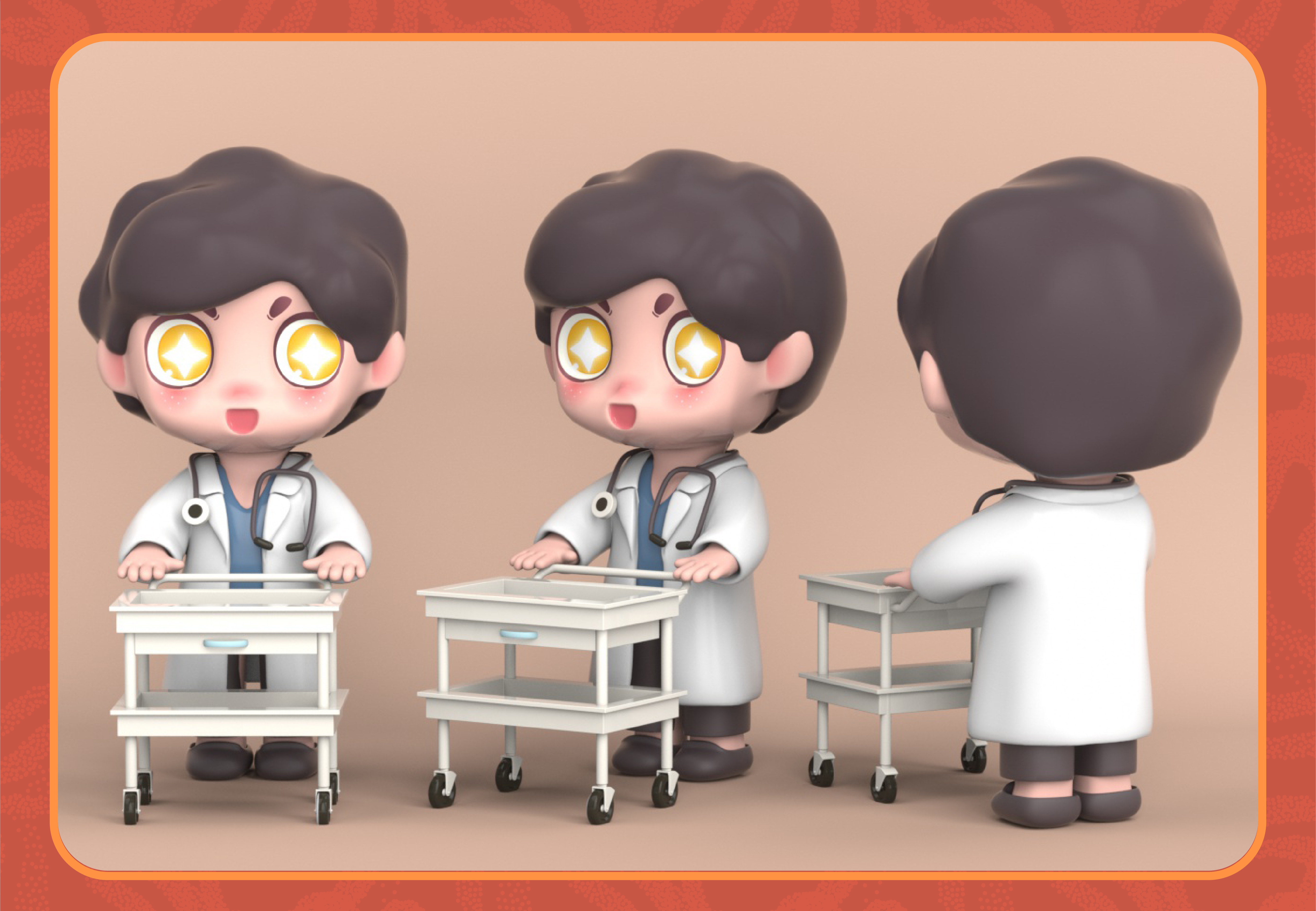 Blind box，Worker，series，packing，Tide play，