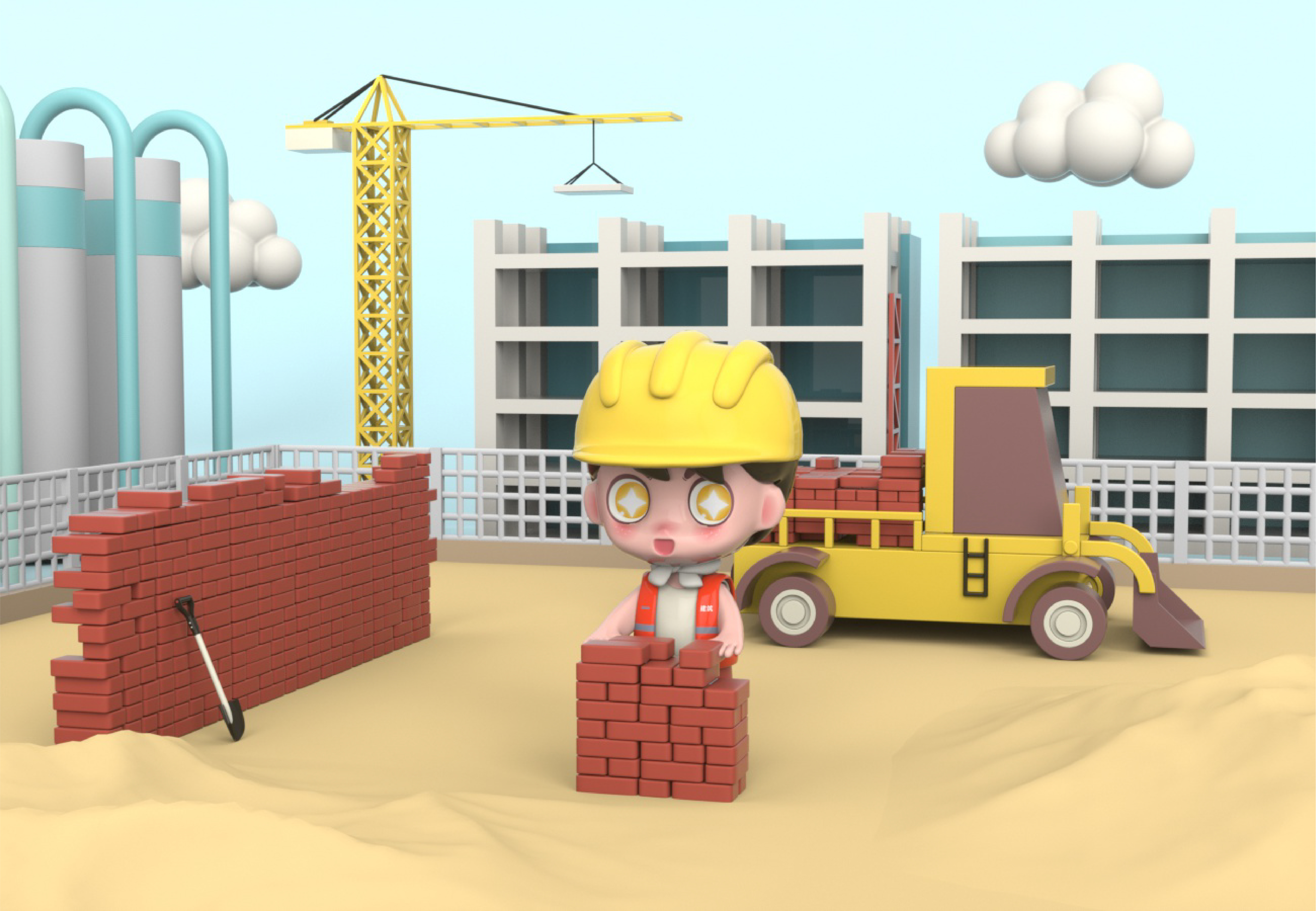 Blind box，Worker，series，packing，Tide play，