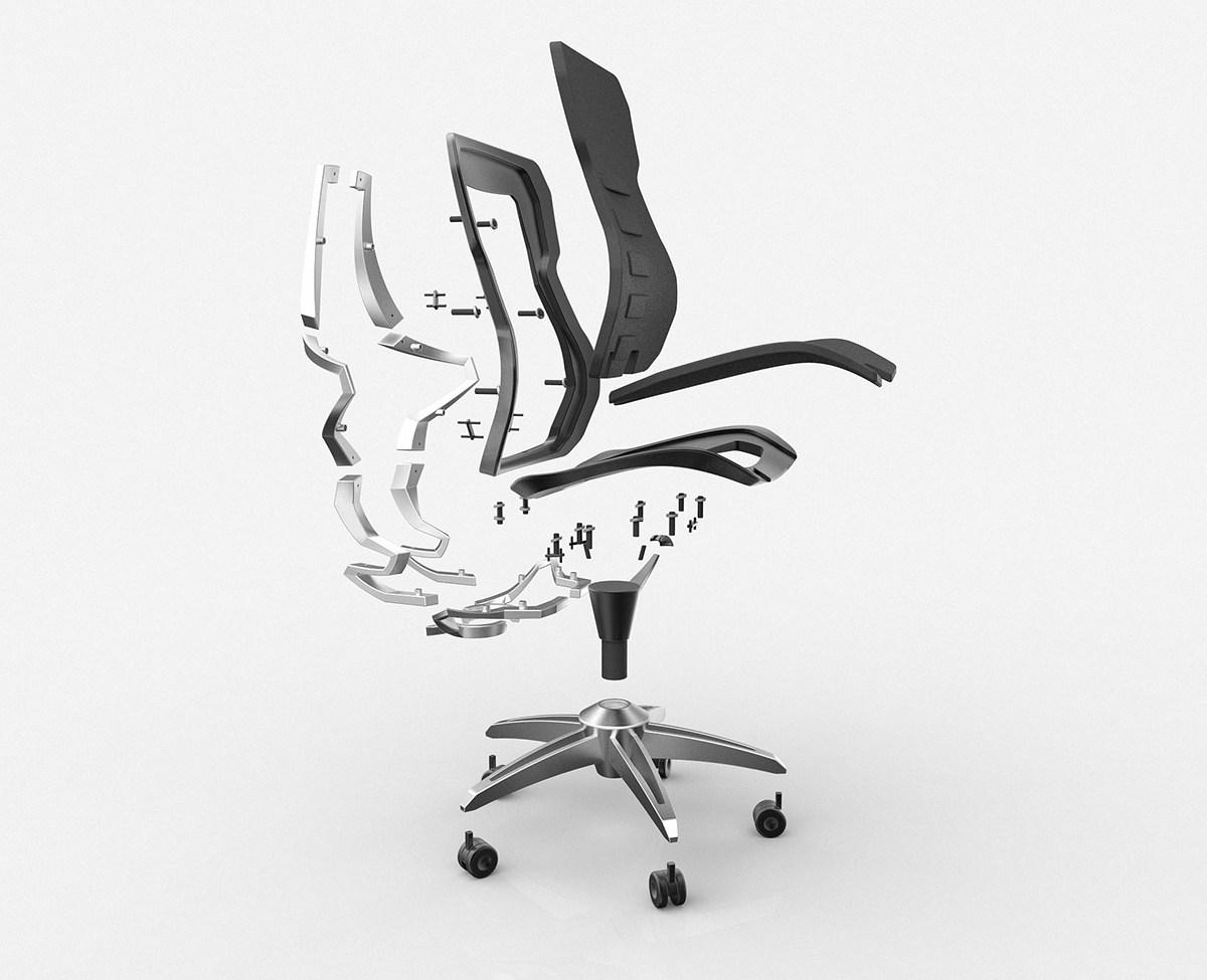 industrial design，conceptual design，Office furniture ，chair，Render，