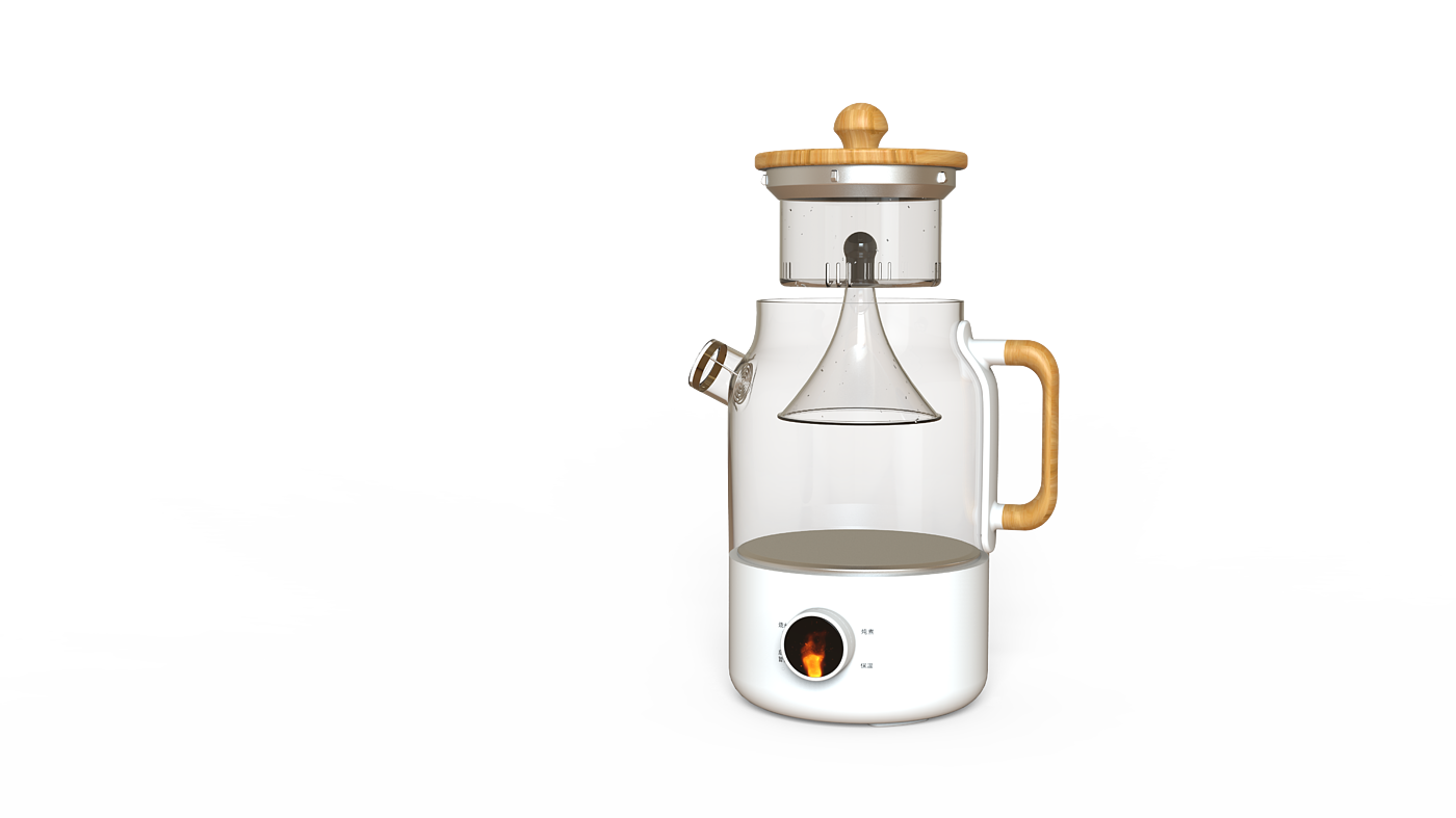 Appearance design，Simulation flame，Health pot，healthy，health preservation，