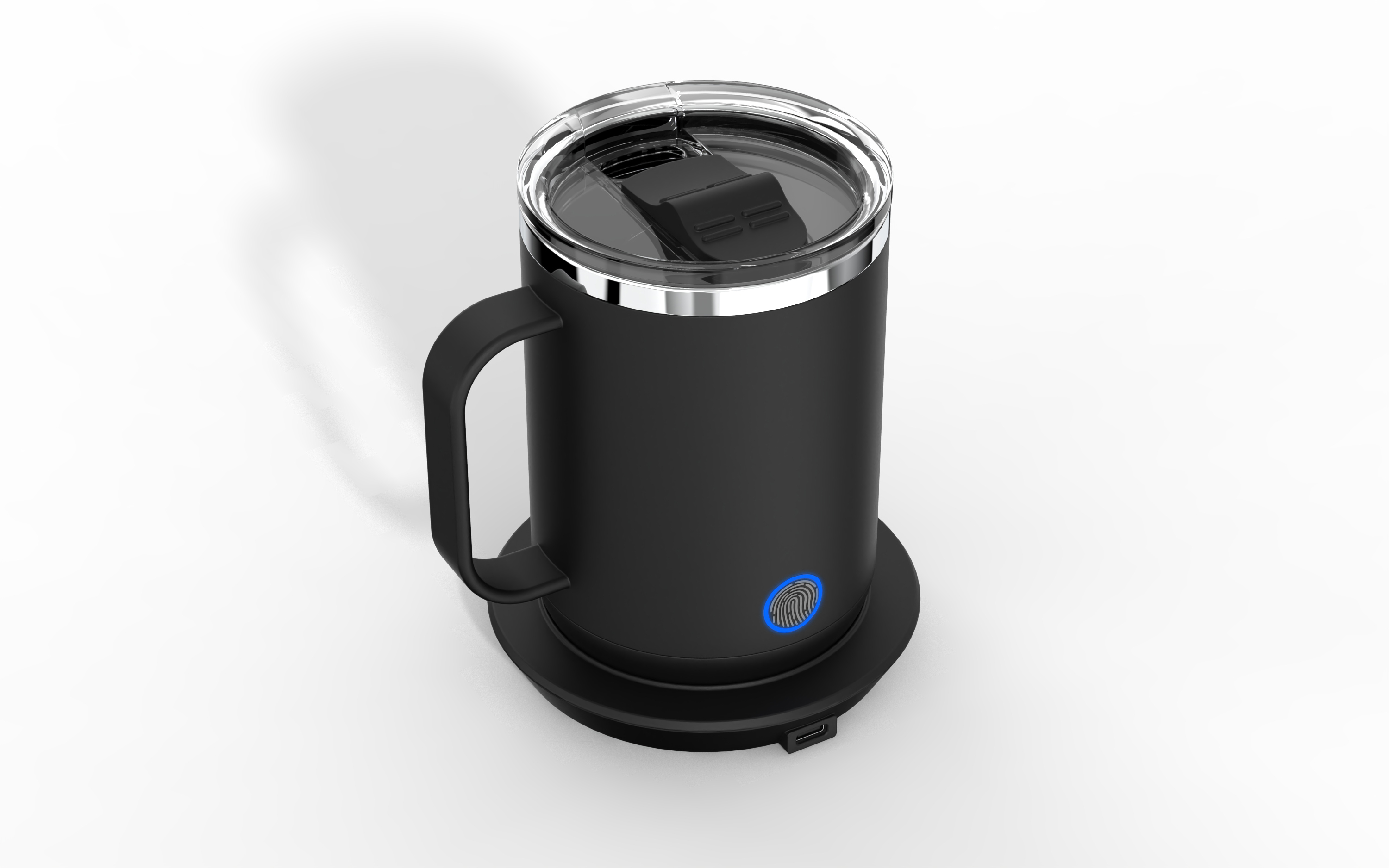 Burning cup, mug, warm cup，