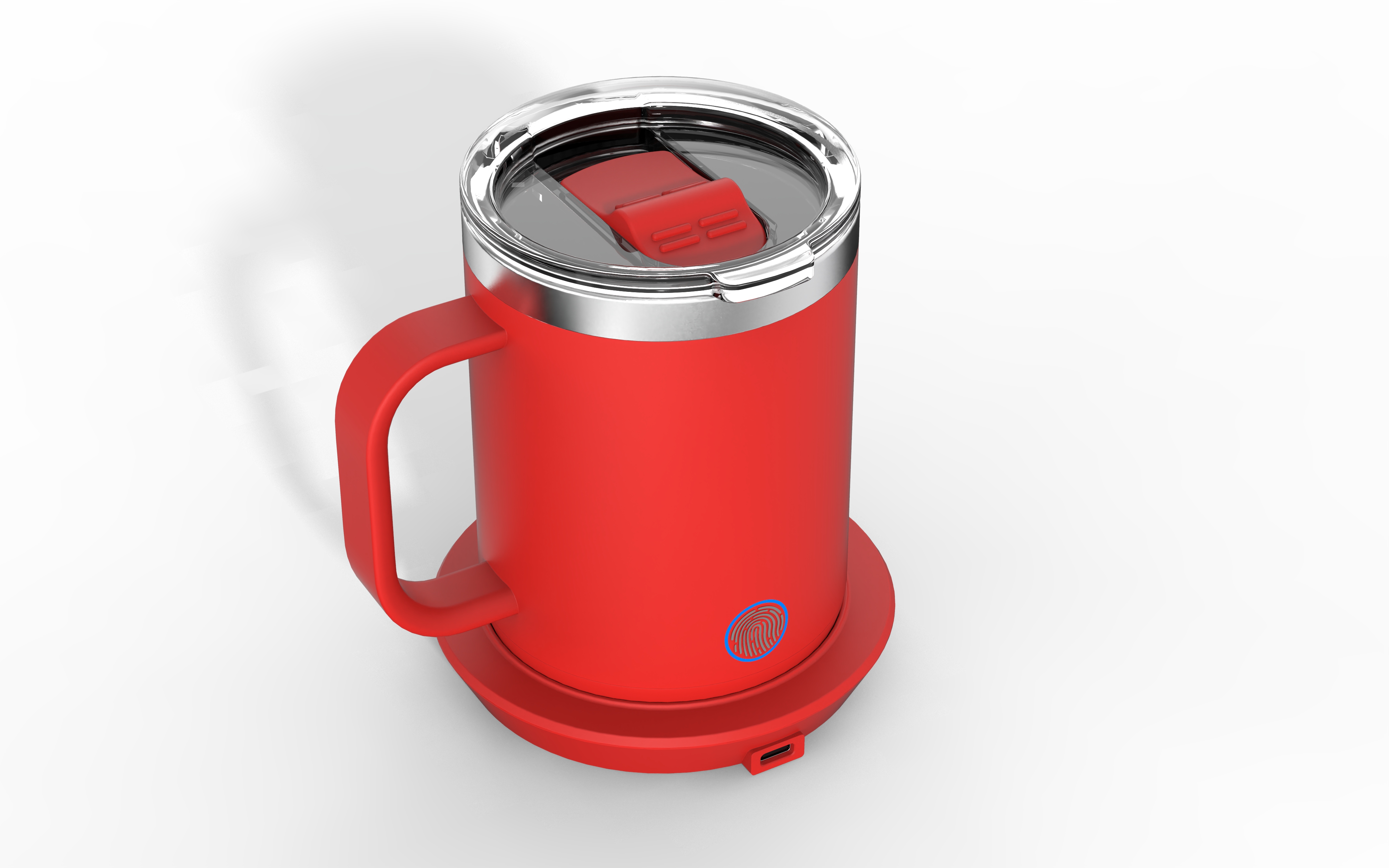 Burning cup, mug, warm cup，