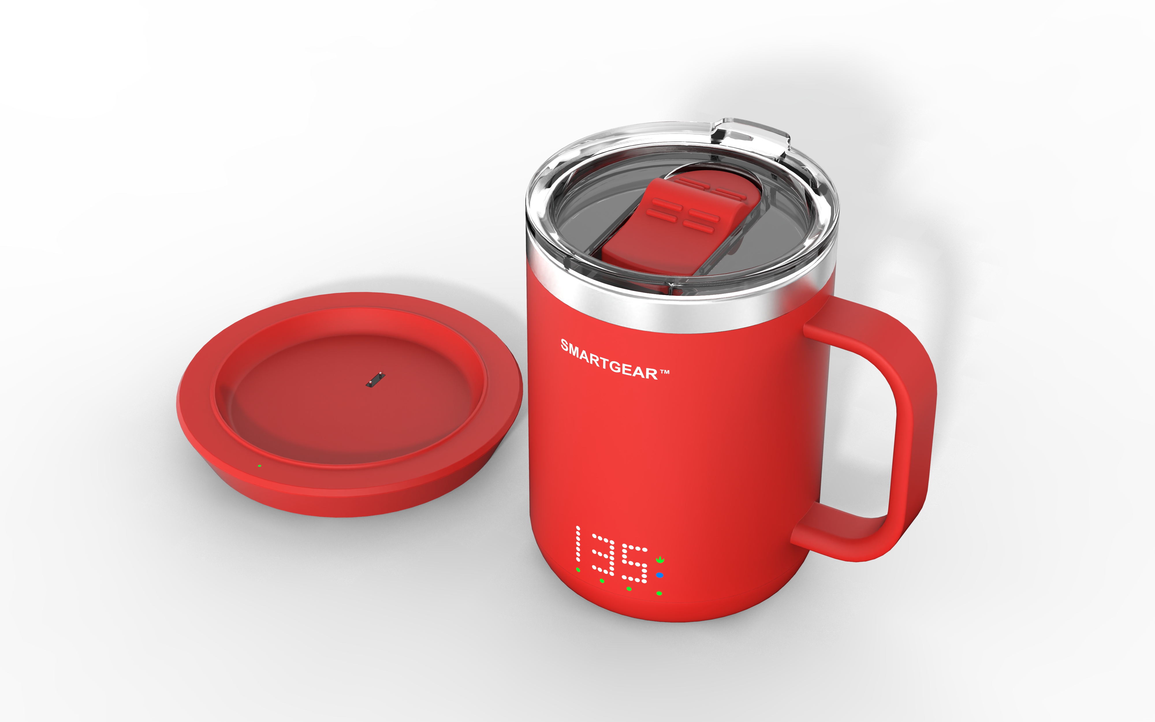 Burning cup, mug, warm cup，