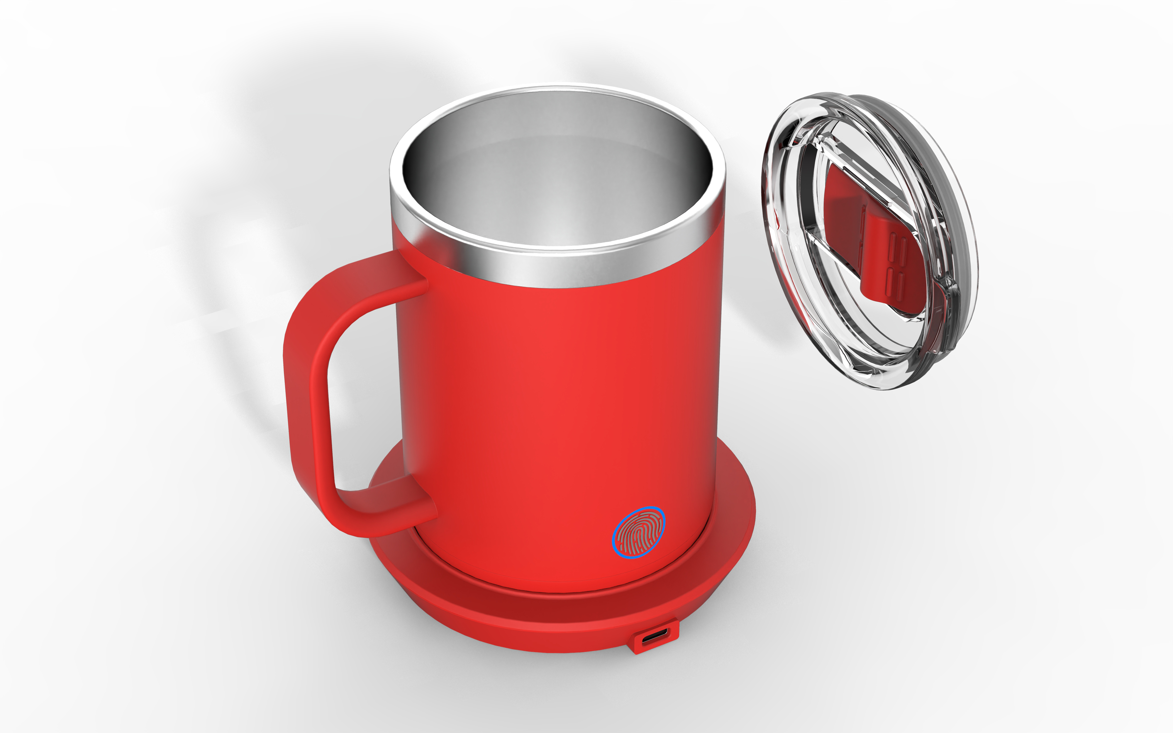 Burning cup, mug, warm cup，