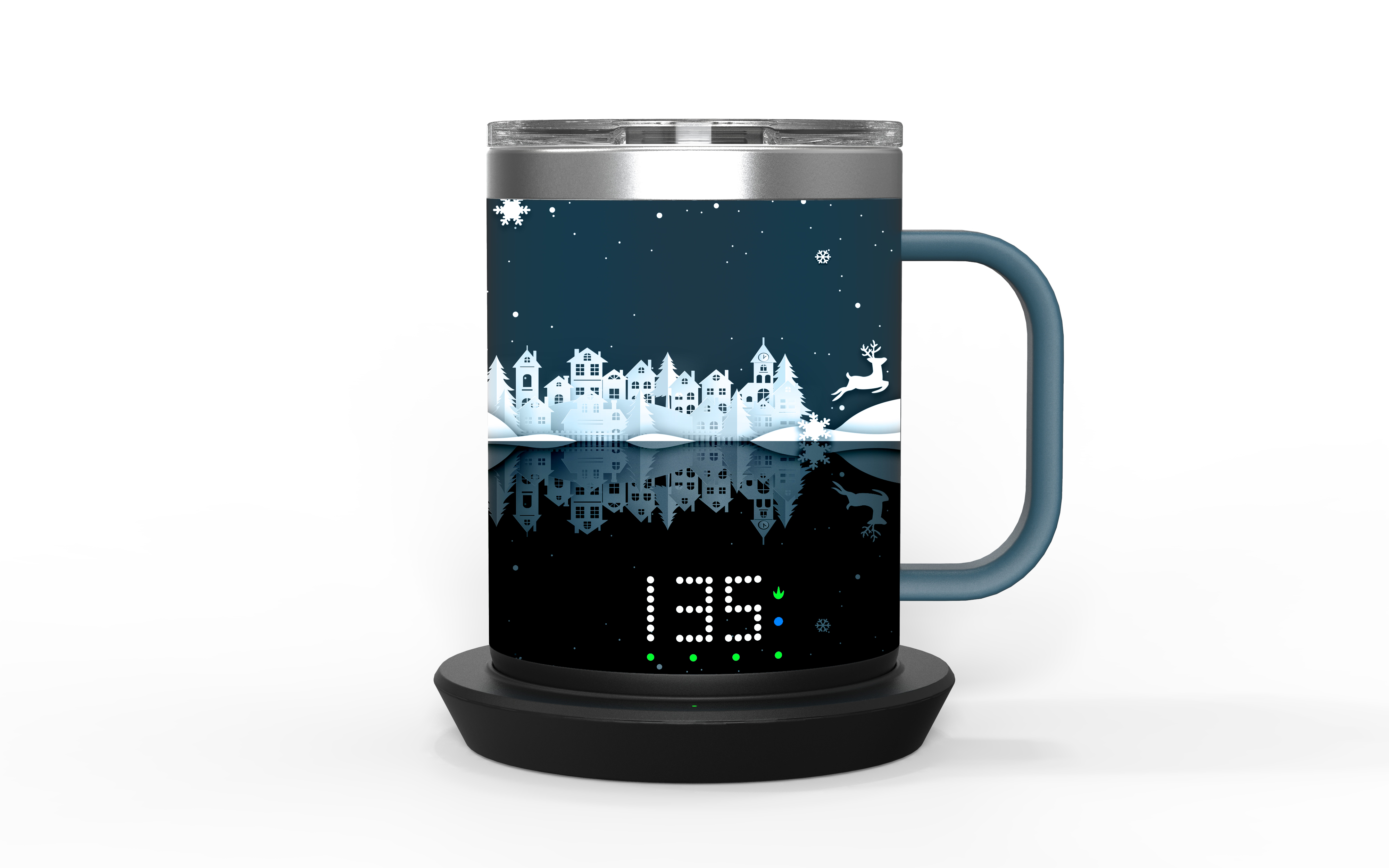 Burning cup, mug, warm cup，