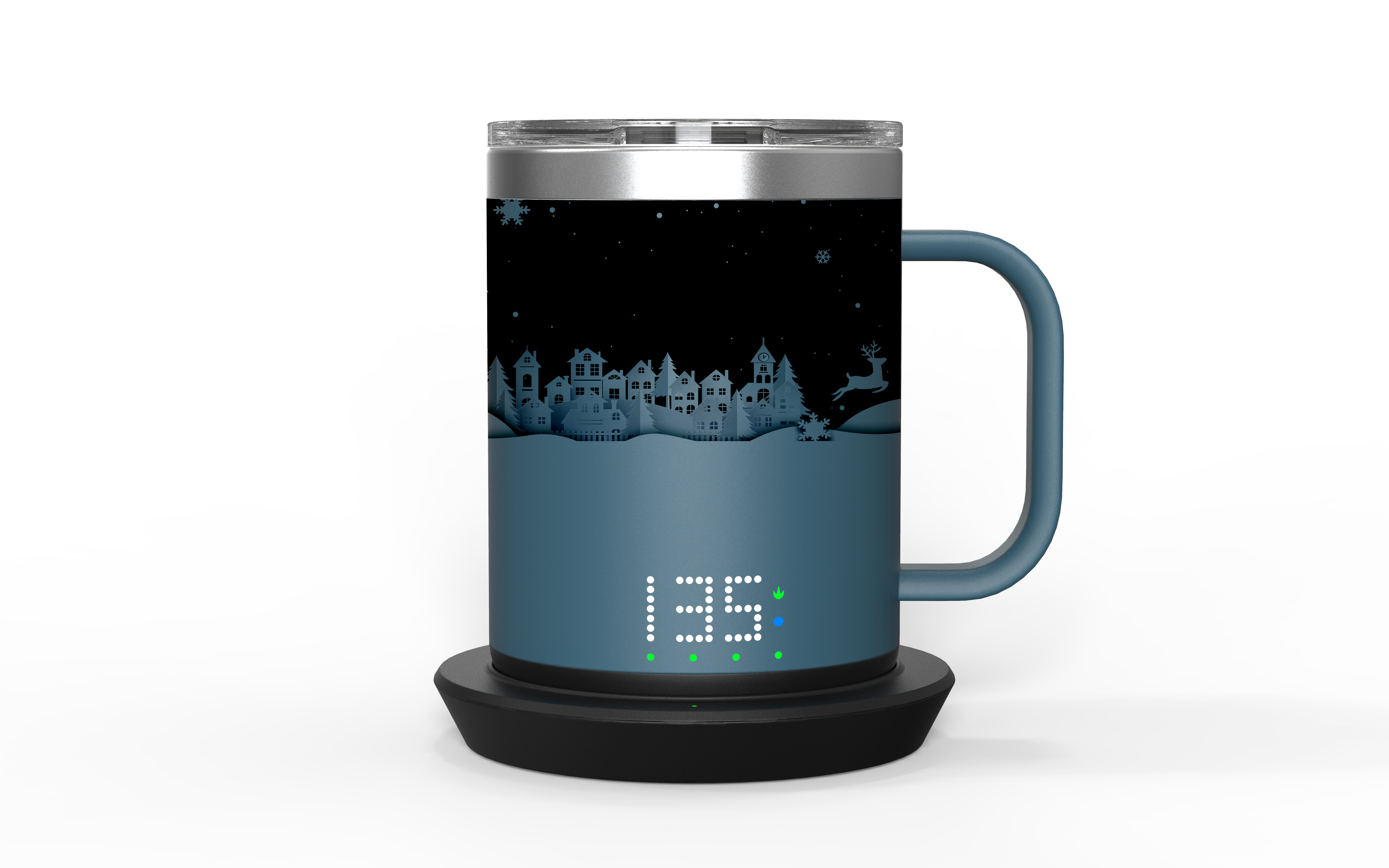 Burning cup, mug, warm cup，