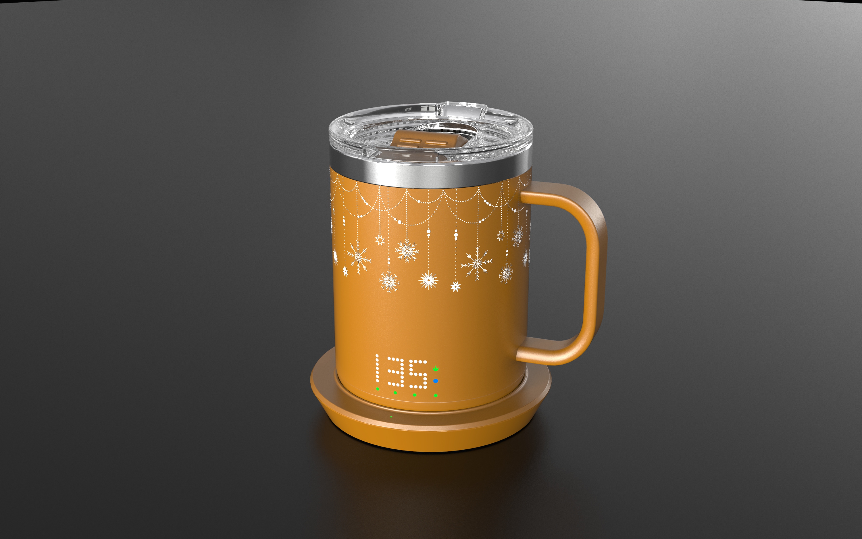 Burning cup, mug, warm cup，