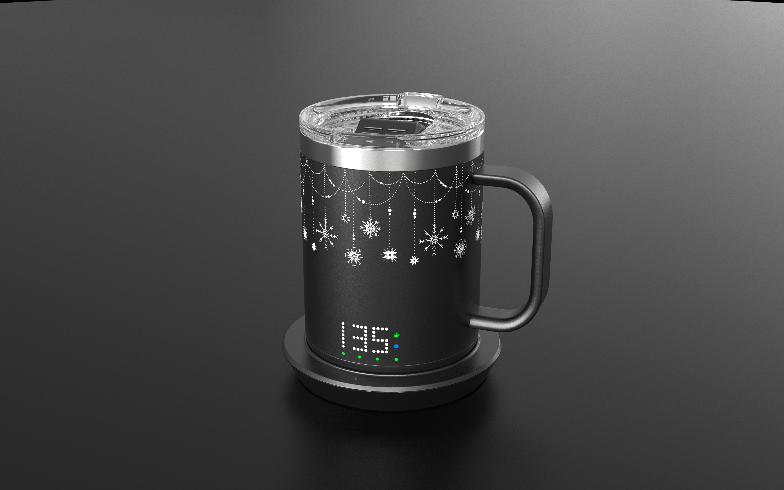 Burning cup, mug, warm cup，