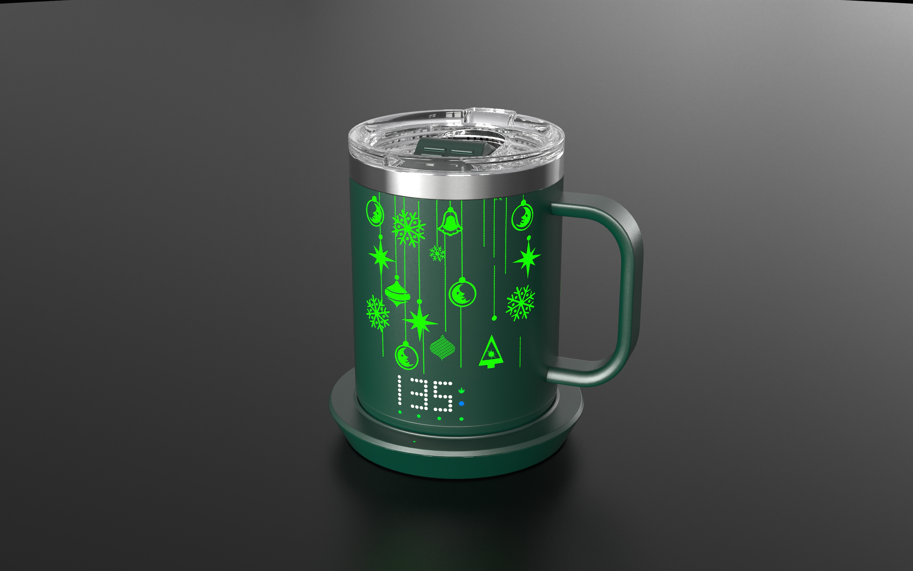 Burning cup, mug, warm cup，