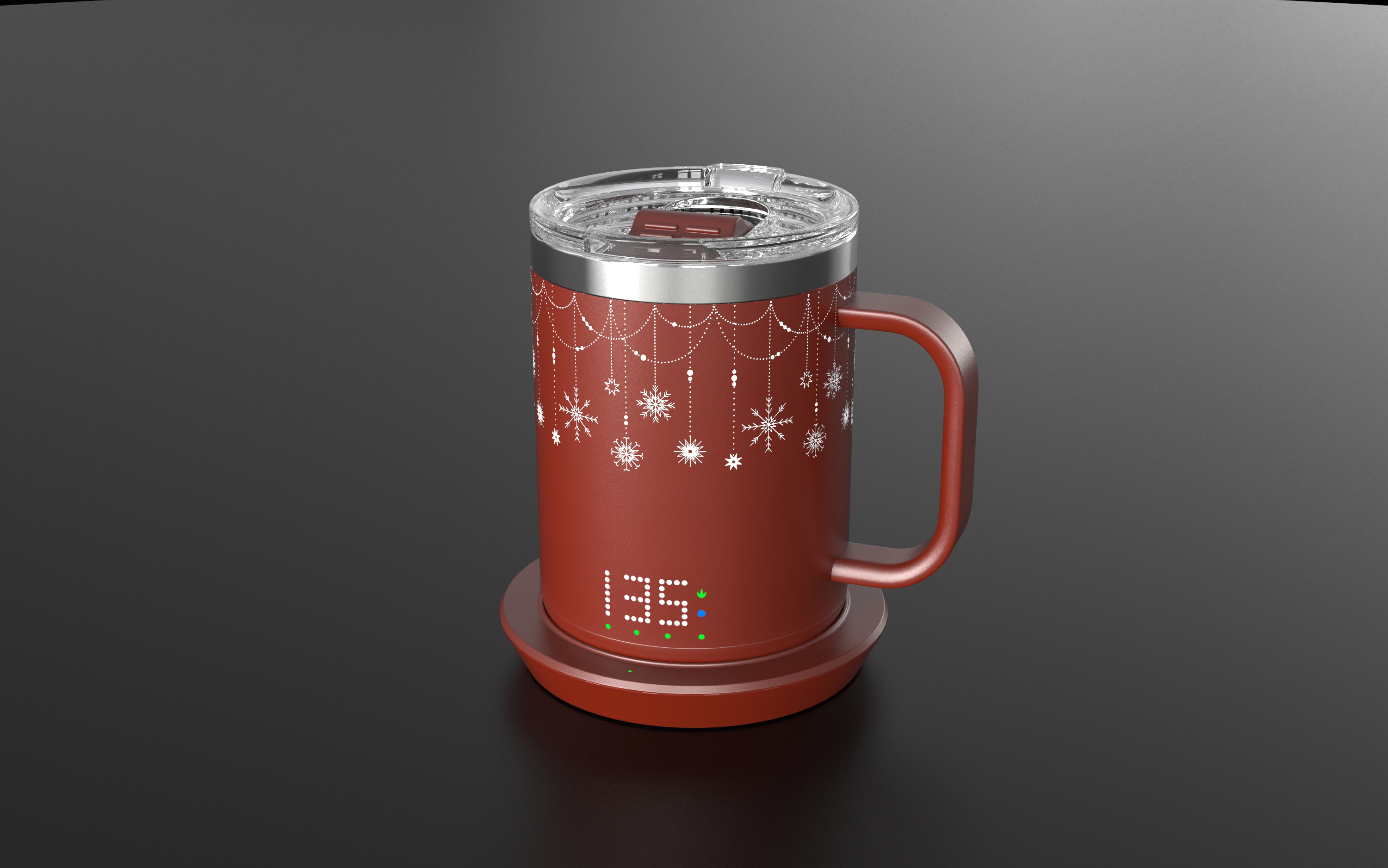 Burning cup, mug, warm cup，