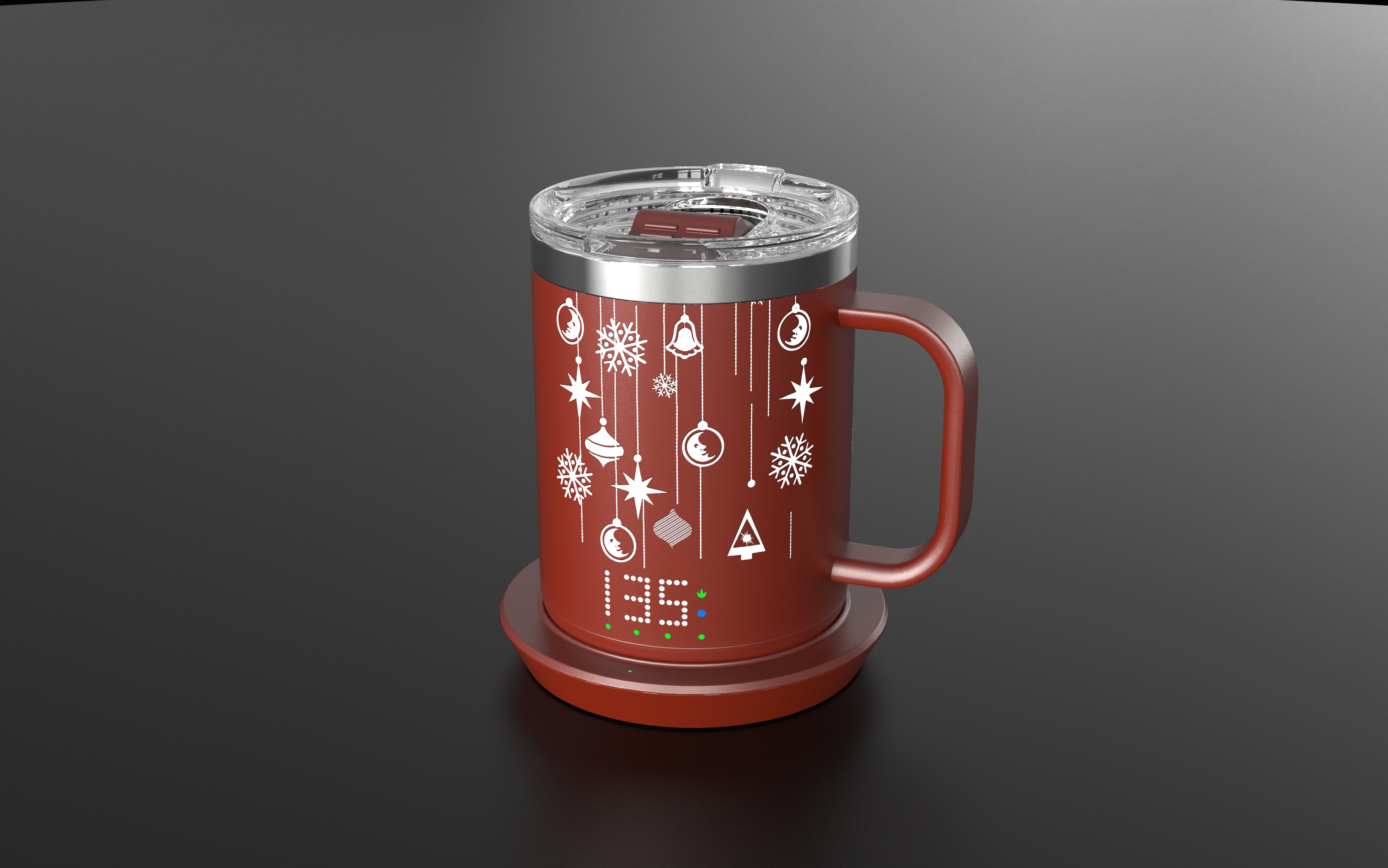 Burning cup, mug, warm cup，