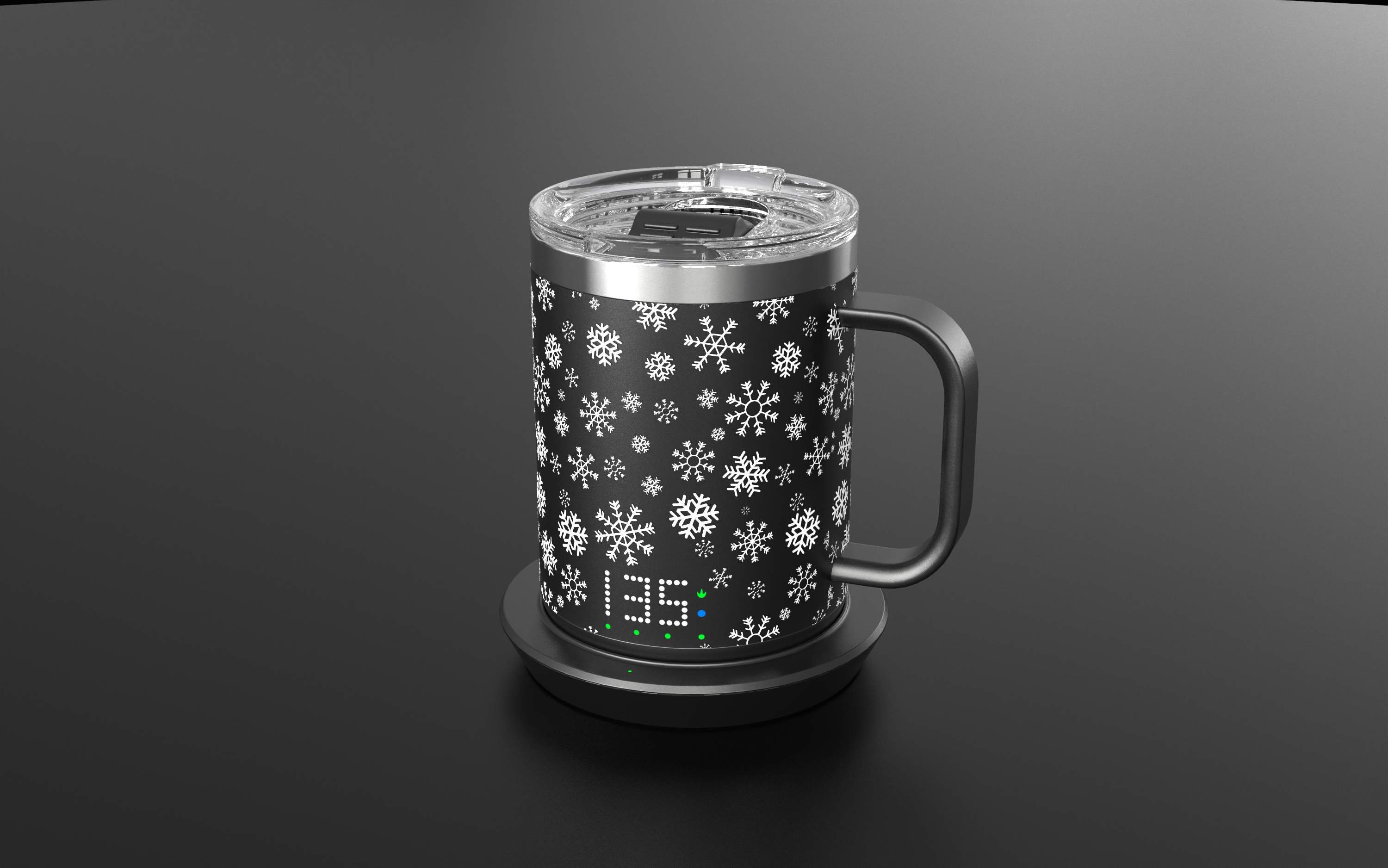 Burning cup, mug, warm cup，